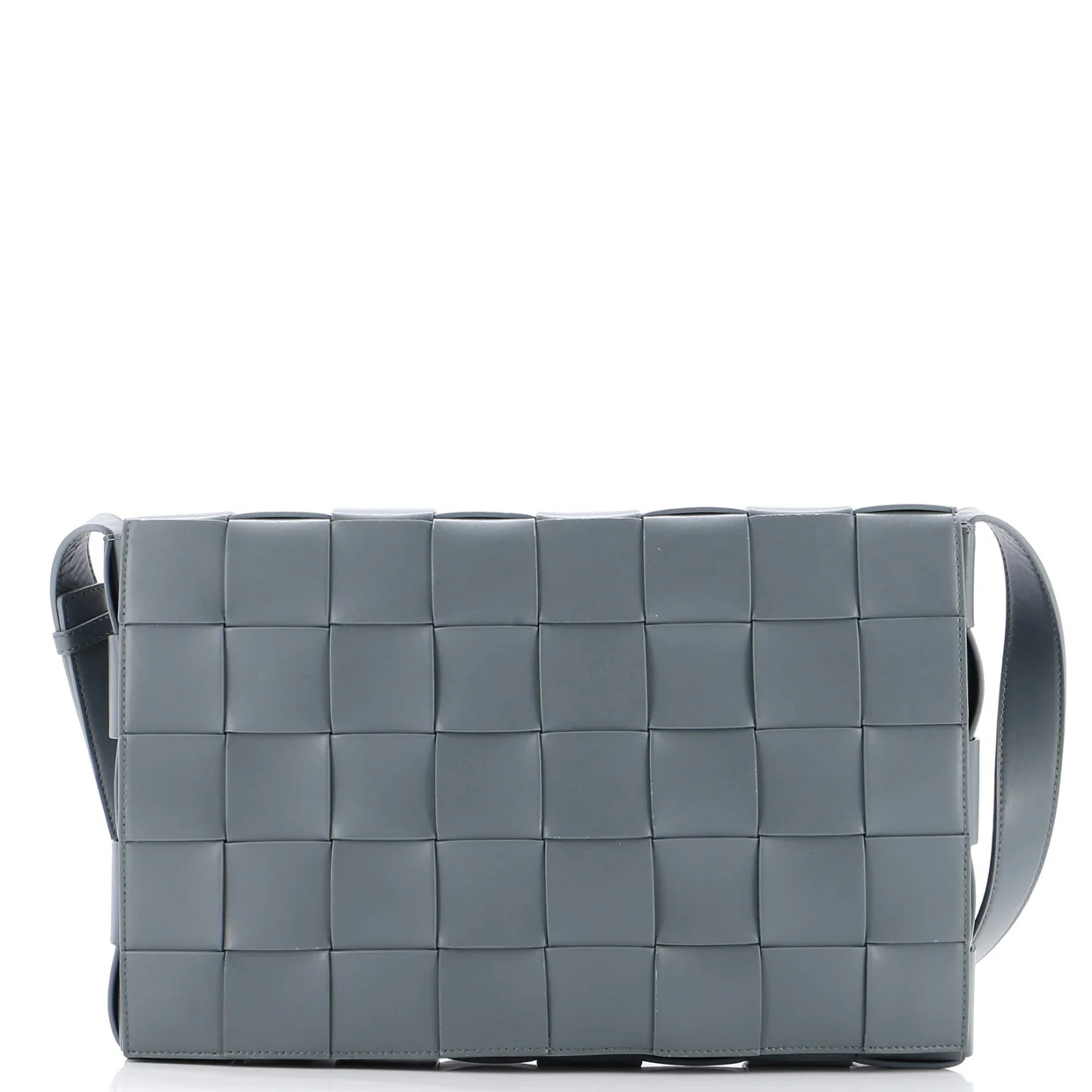 Cassette Crossbody Bag Maxi Intrecciato Leather Large - Deep Luxury