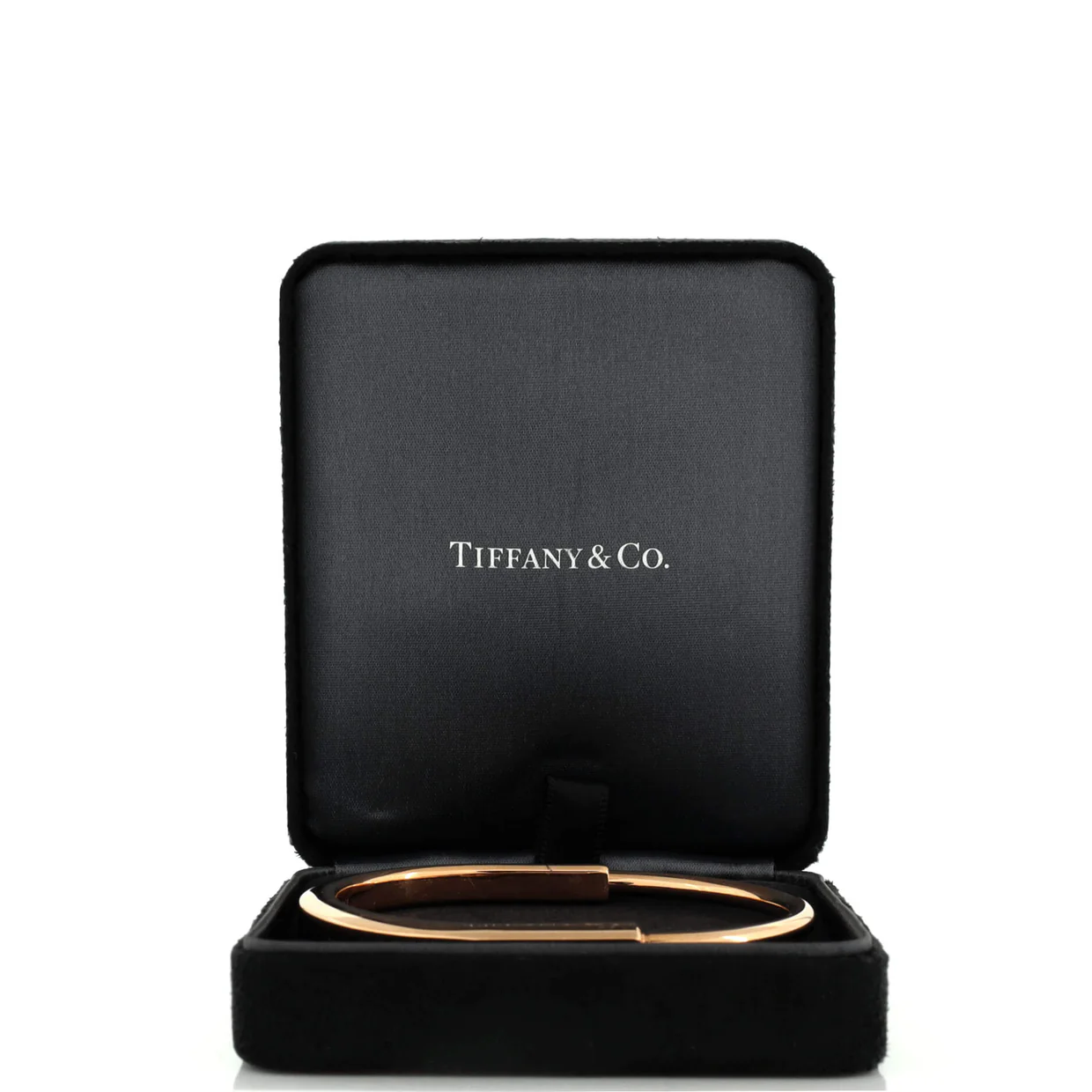 Lock Bangle Bracelet 18K Rose Gold - Deep Luxury