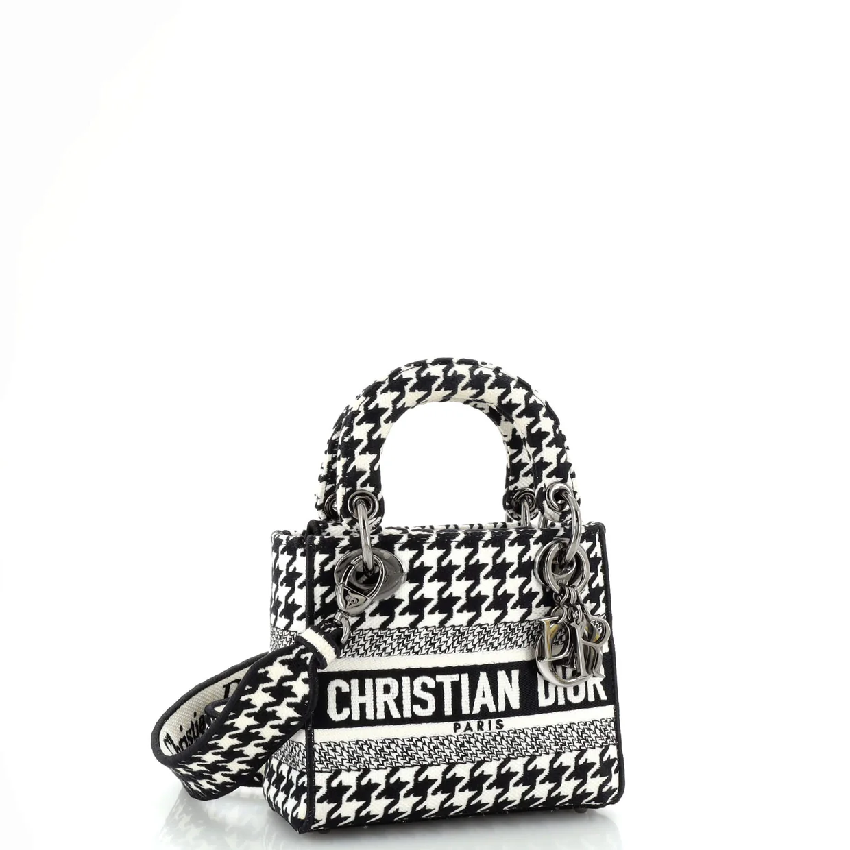 Lady D-Lite Bag Embroidered Canvas Mini - Deep Luxury