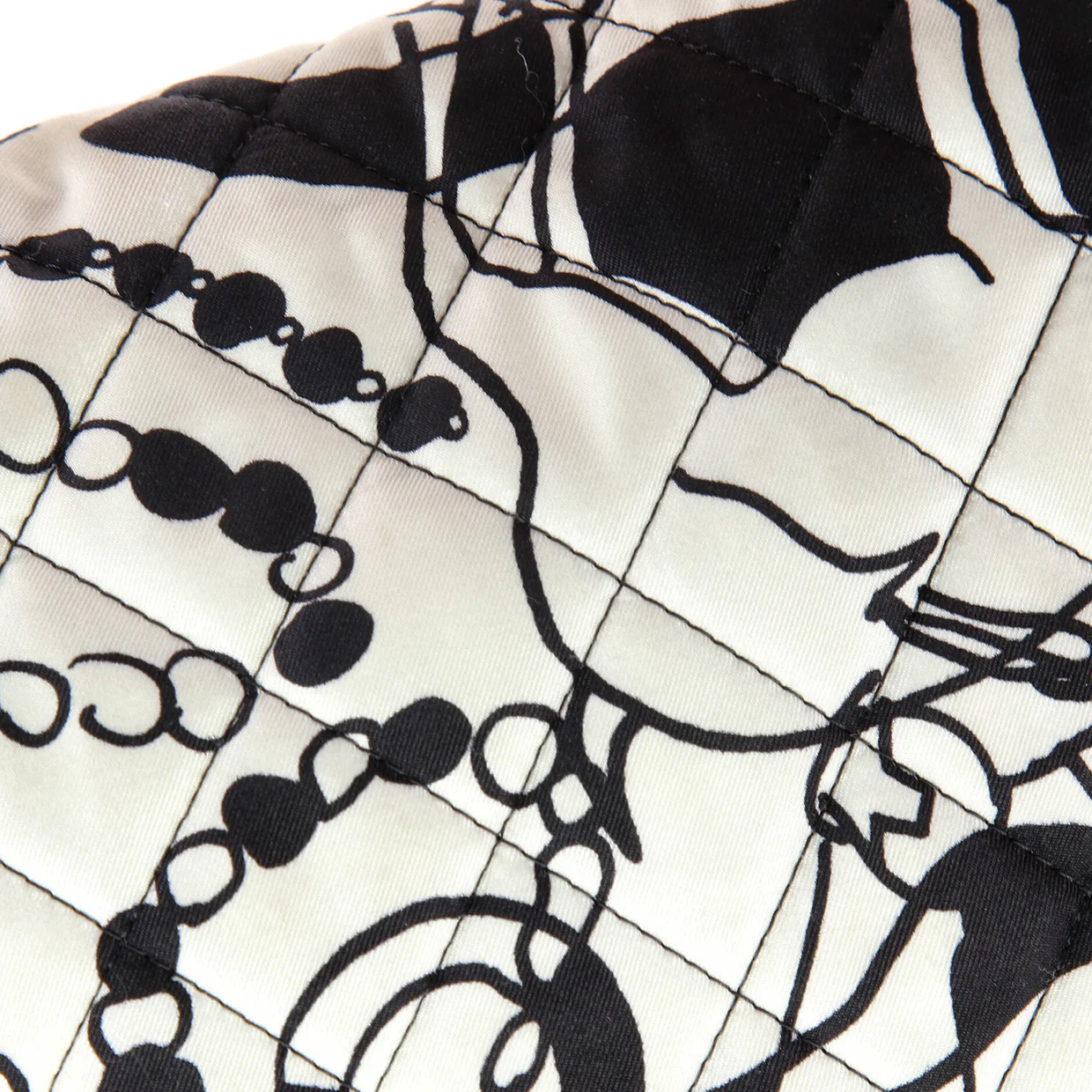 Deer Coco Flap Bag Quilted Printed Canvas Mini - Deep Luxury