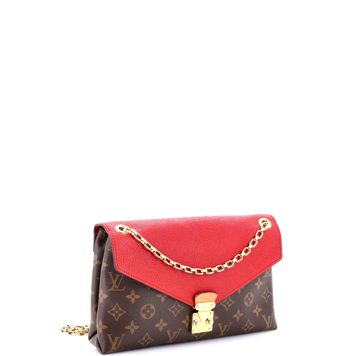 Pallas Chain Shoulder Bag Monogram Canvas and Calfskin - Deep Luxury
