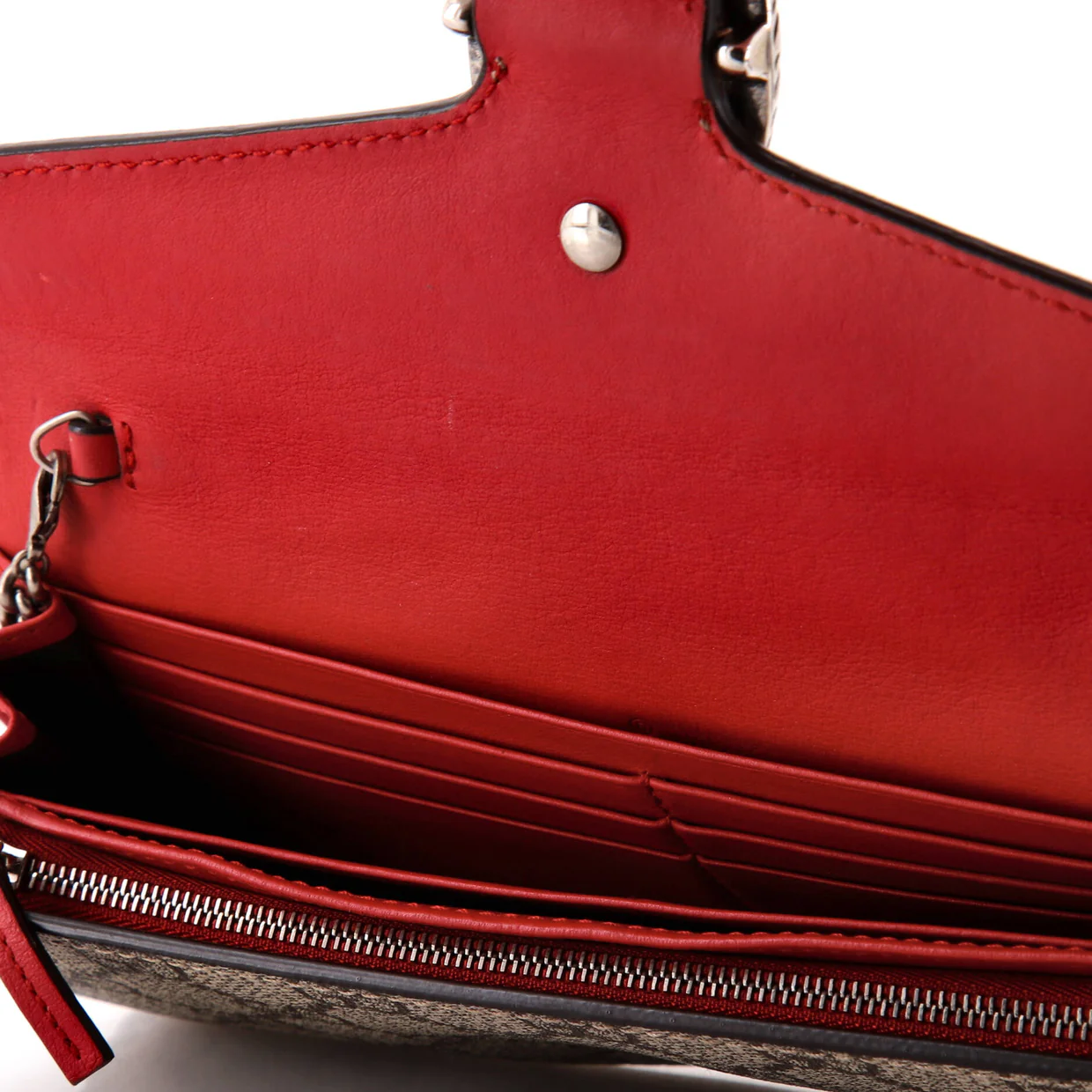 Dionysus Chain Wallet GG Coated Canvas Long - Deep Luxury