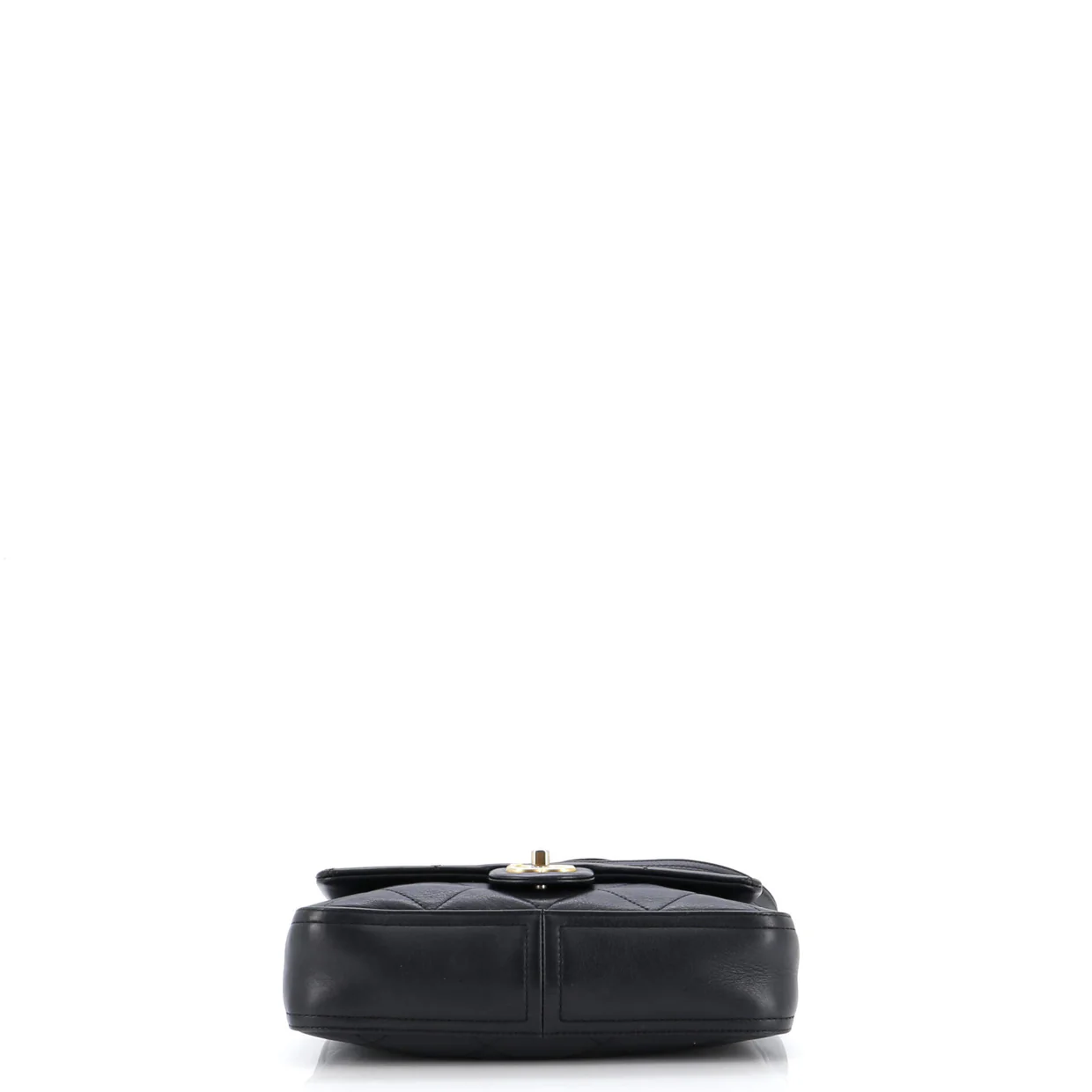 Chain Handle Flap Bag Quilted Calfskin - Deep Luxury