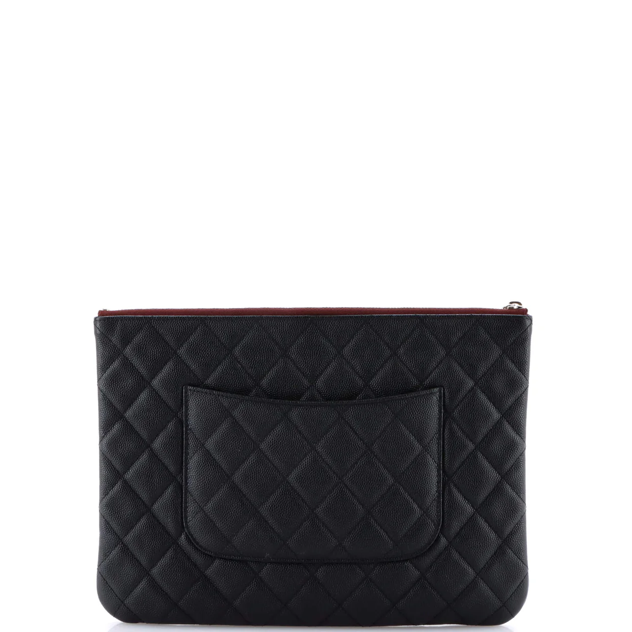 O Case Clutch Quilted Caviar Medium - Deep Luxury