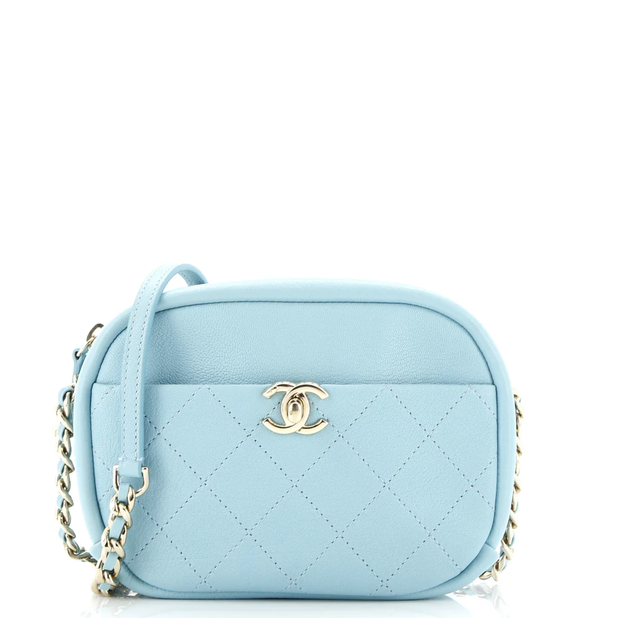 Casual Trip Camera Case Quilted Goatskin Small - Deep Luxury