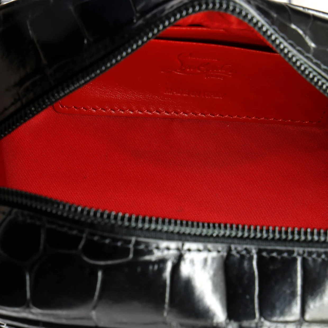 Blaster Waist Bag Alligator Embossed Calfskin - Deep Luxury