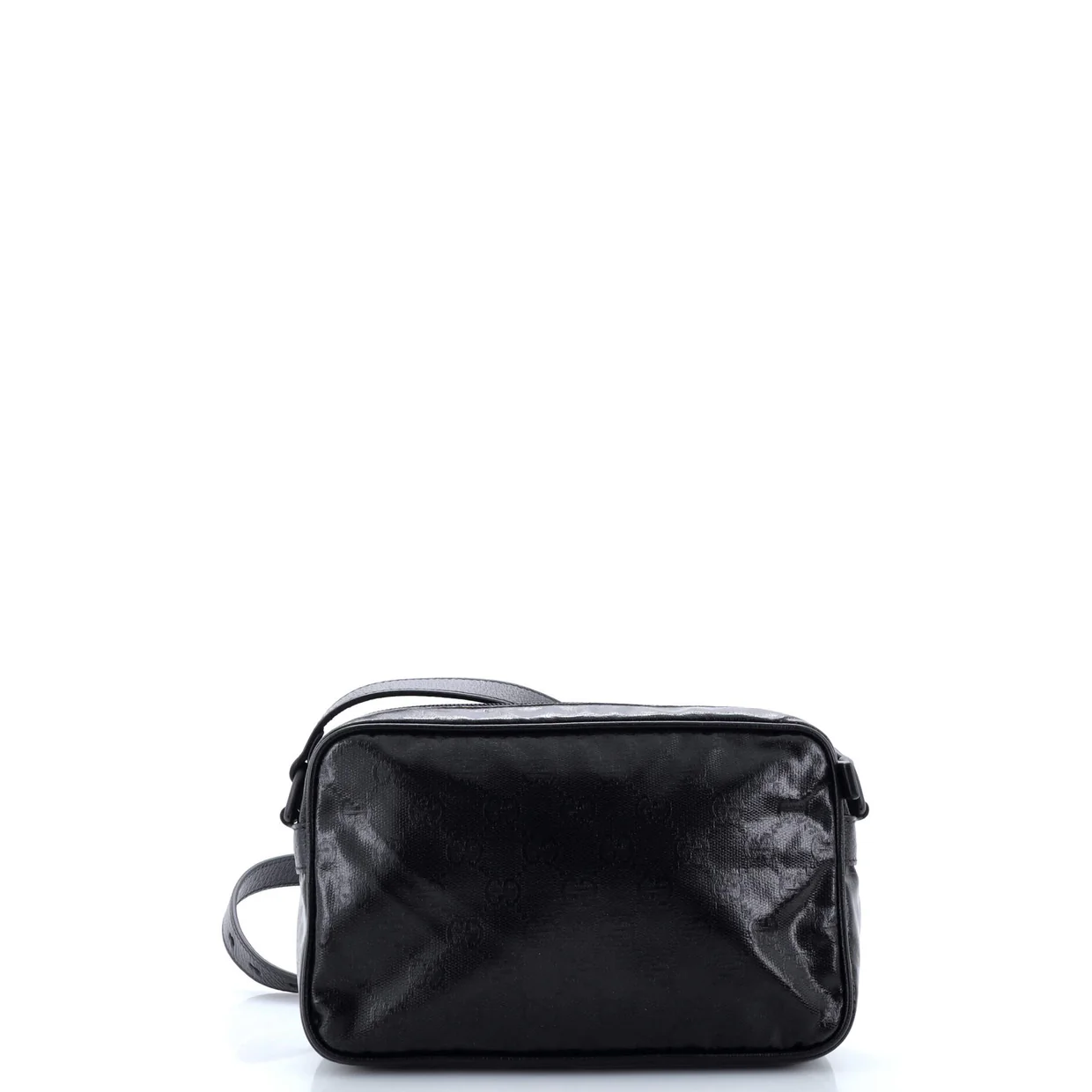 Front Pocket Camera Bag GG Crystal Coated Canvas Mini - Deep Luxury