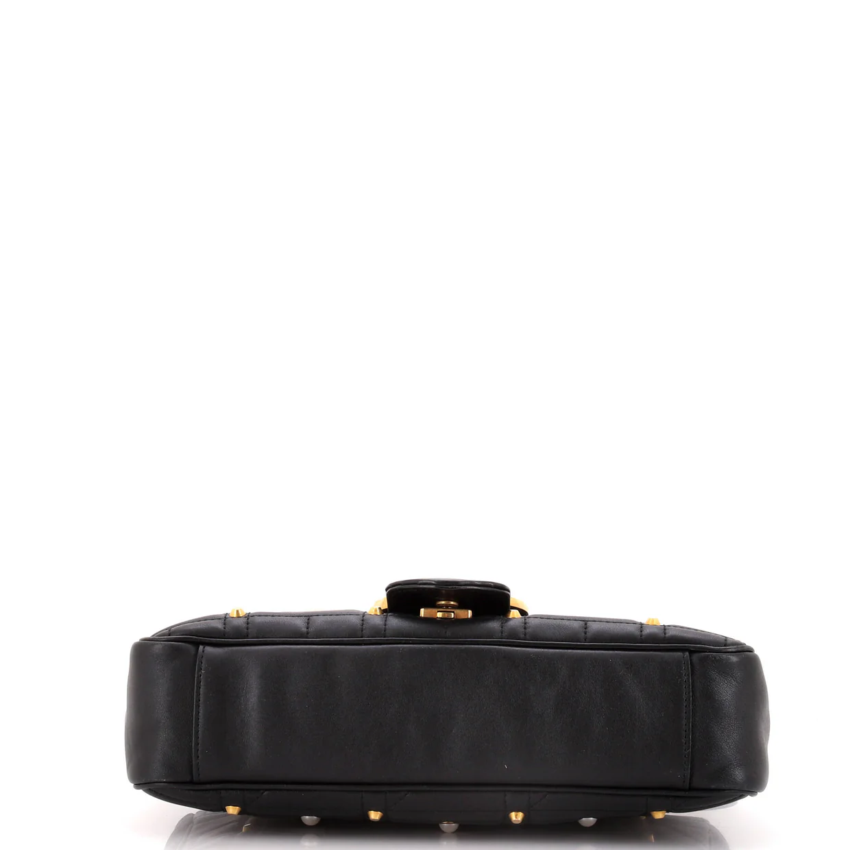 Pearly GG Marmont Flap Bag Embellished Matelasse Leather Medium - Deep Luxury