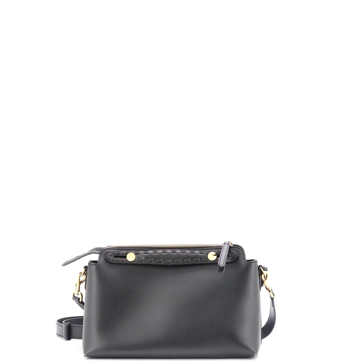 Logo By The Way Satchel Leather with Snakeskin Small - Deep Luxury