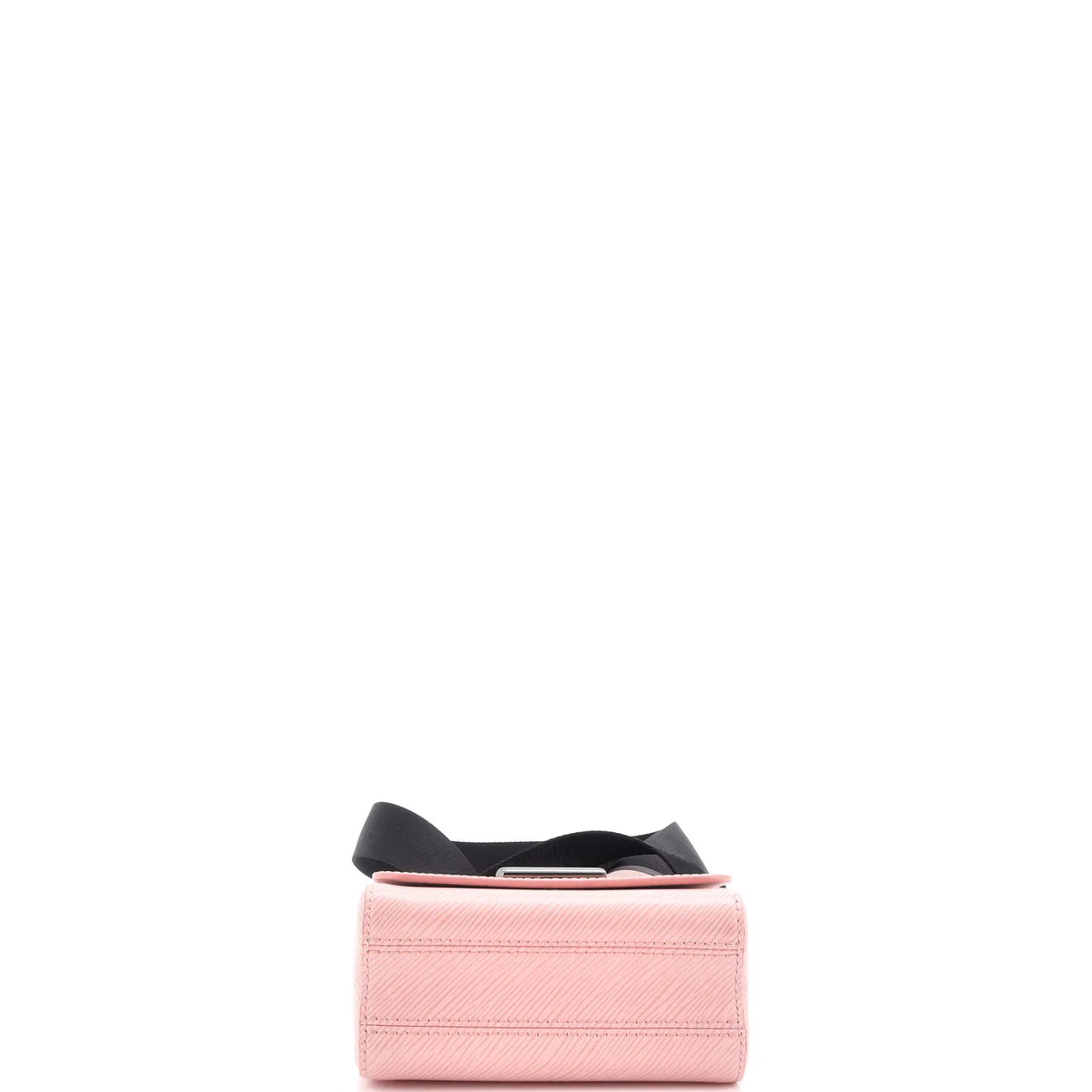 Sporty Twist Handbag Epi Leather with Logo Jacquard Strap PM - Deep Luxury