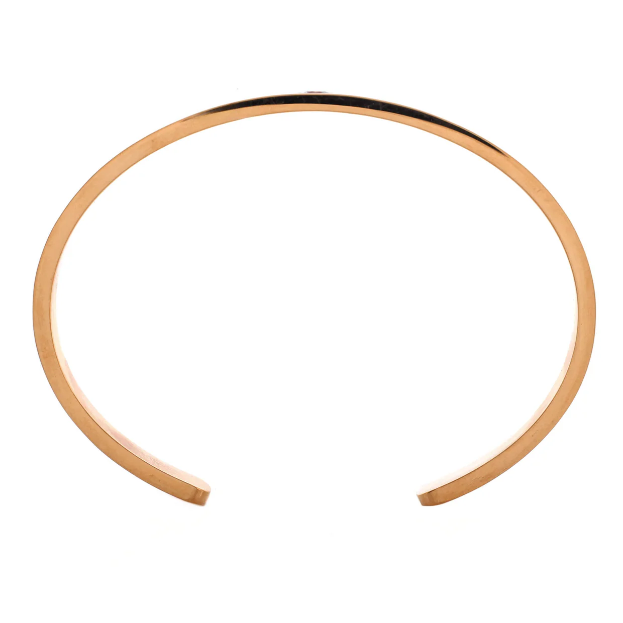 Love Cuff Bracelet 18K Rose Gold with Pink Sapphire - Deep Luxury