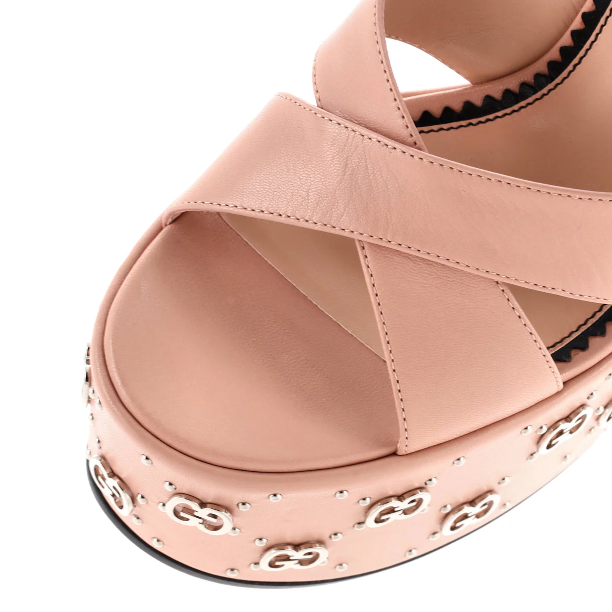 Women's Janaya GG Studded Platform Sandals Leather - Deep Luxury