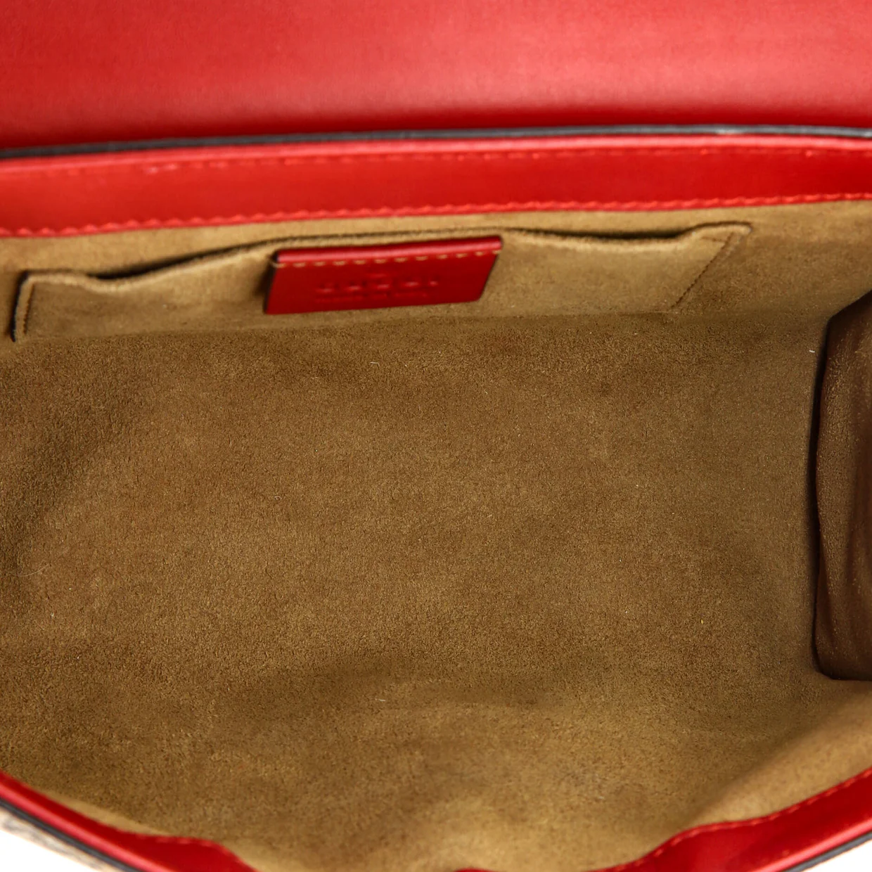 Padlock Shoulder Bag GG Coated Canvas and Leather Small - Deep Luxury