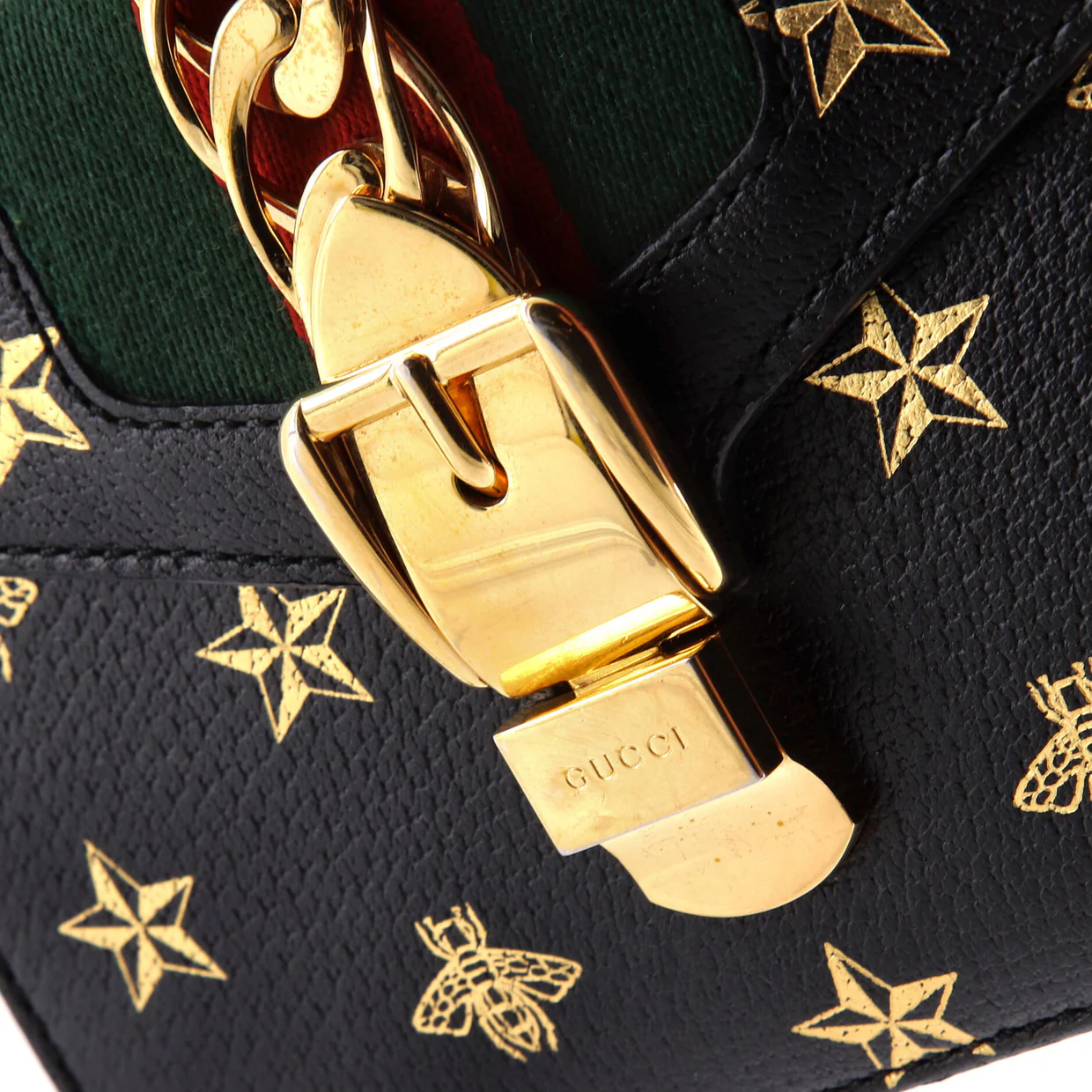 Sylvie Top Handle Bag Printed Leather Mini - Deep Luxury