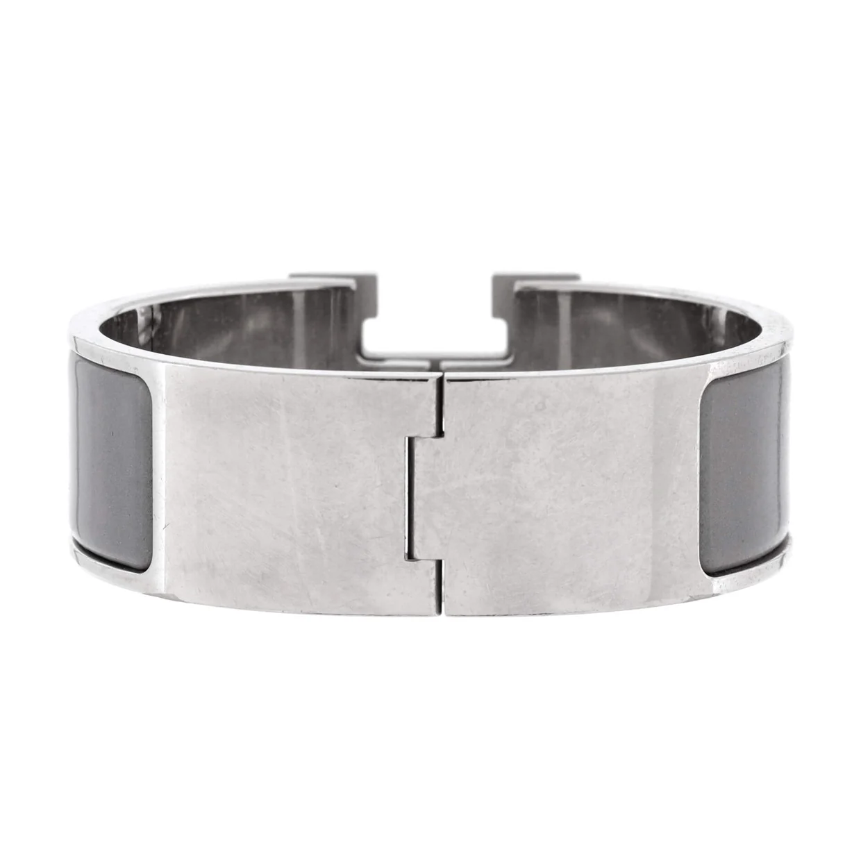 Clic Clac H Bracelet Metal and Enamel Wide - Deep Luxury