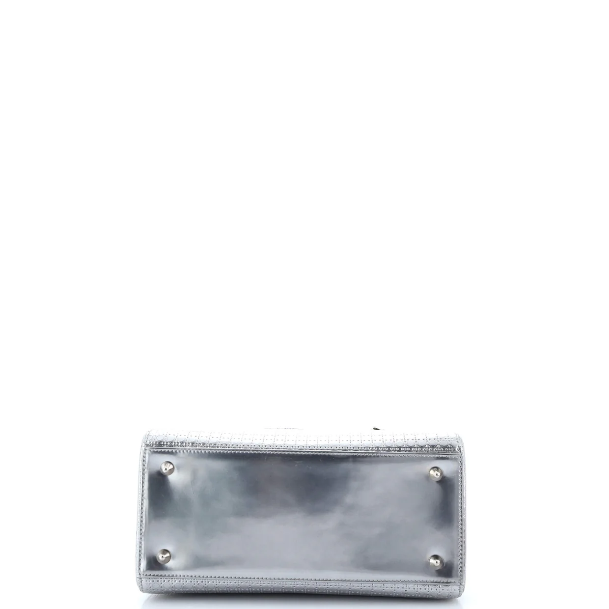 Lady Dior Bag Micro Cannage Metallic Calfskin Medium - Deep Luxury