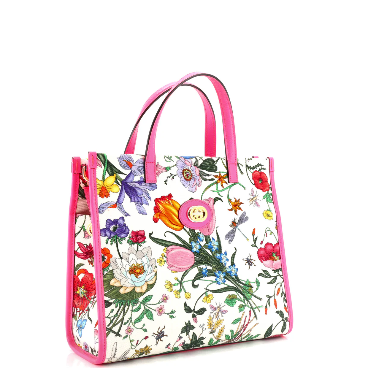 Convertible Tote Flora Canvas Medium - Deep Luxury