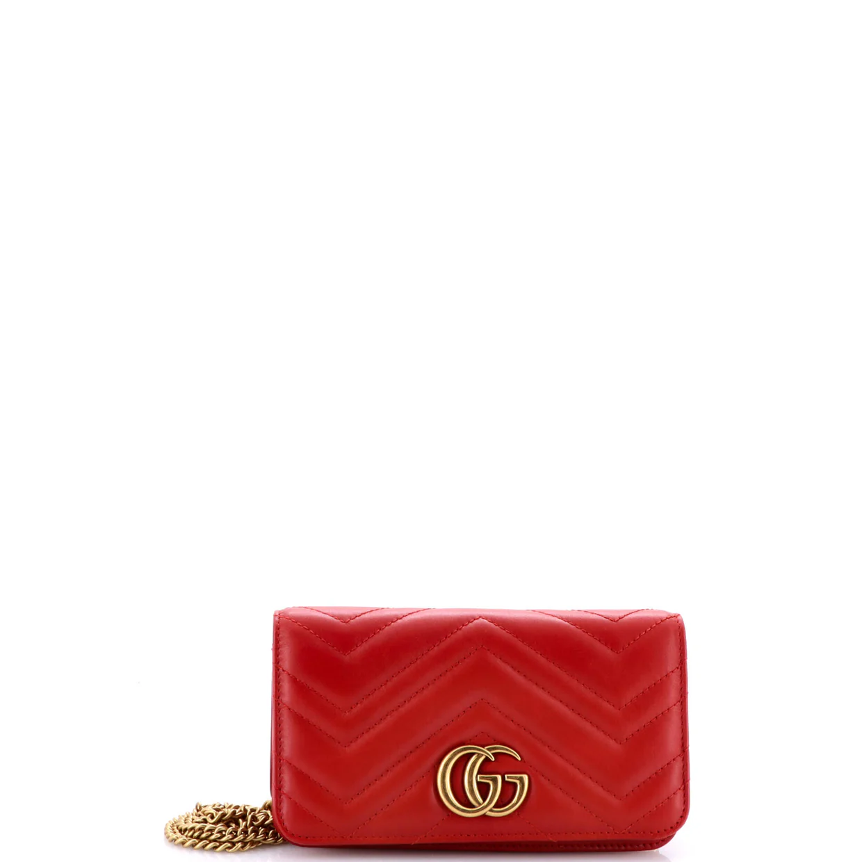 GG Marmont Chain Flap Bag Matelasse Leather Mini - Deep Luxury