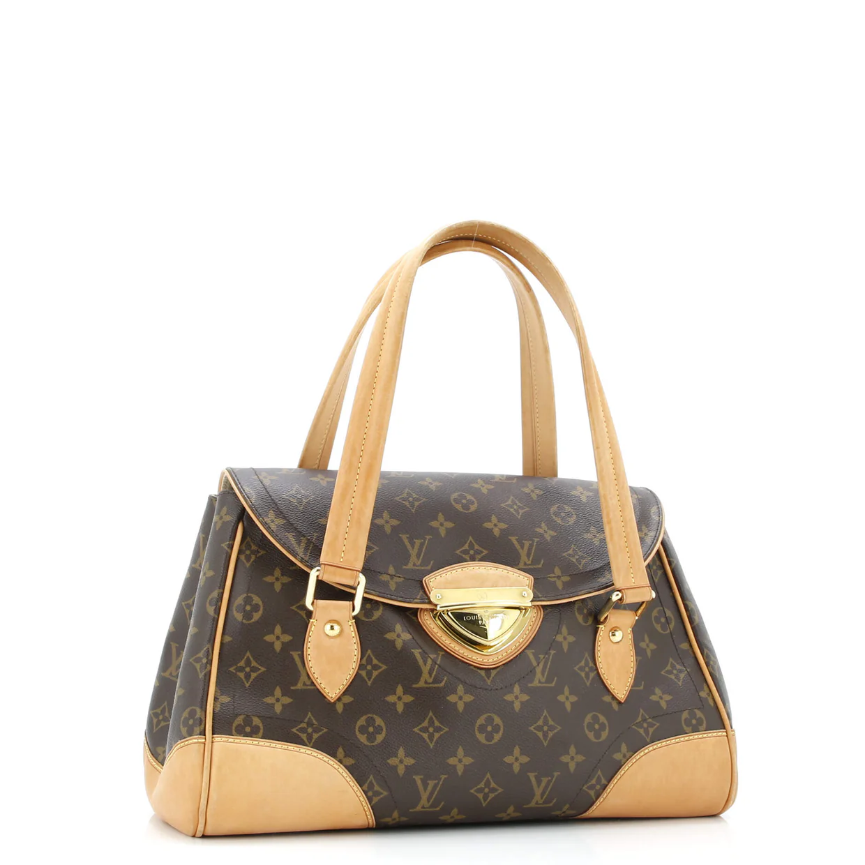 Beverly Handbag Monogram Canvas GM - Deep Luxury
