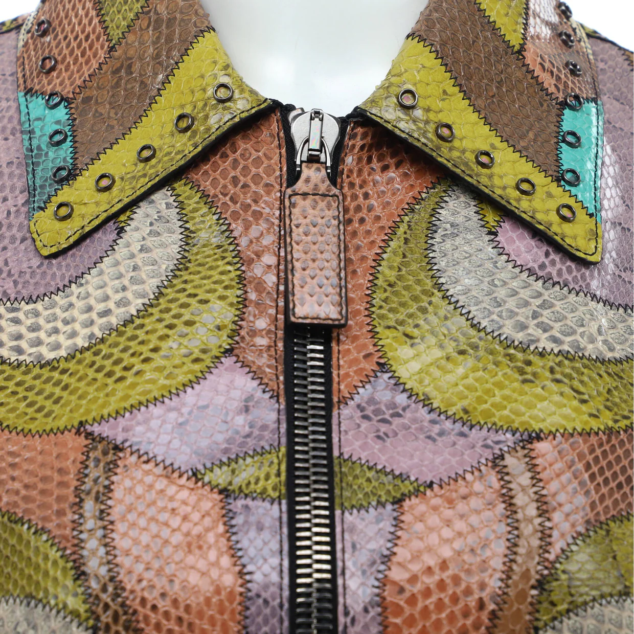Women's Zip Jacket Patchwork Ayers - Deep Luxury
