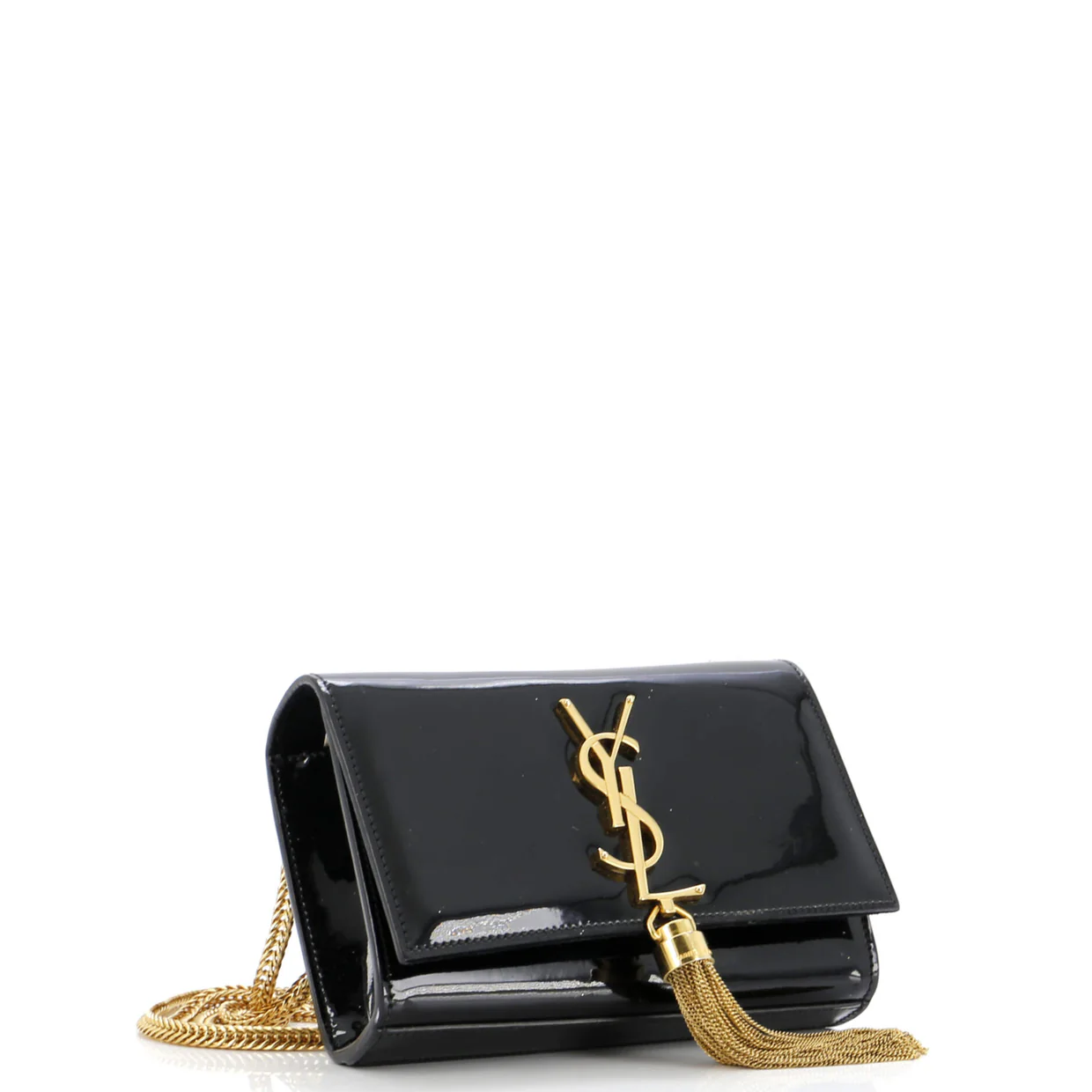 Classic Monogram Tassel Crossbody Bag Patent Small - Deep Luxury