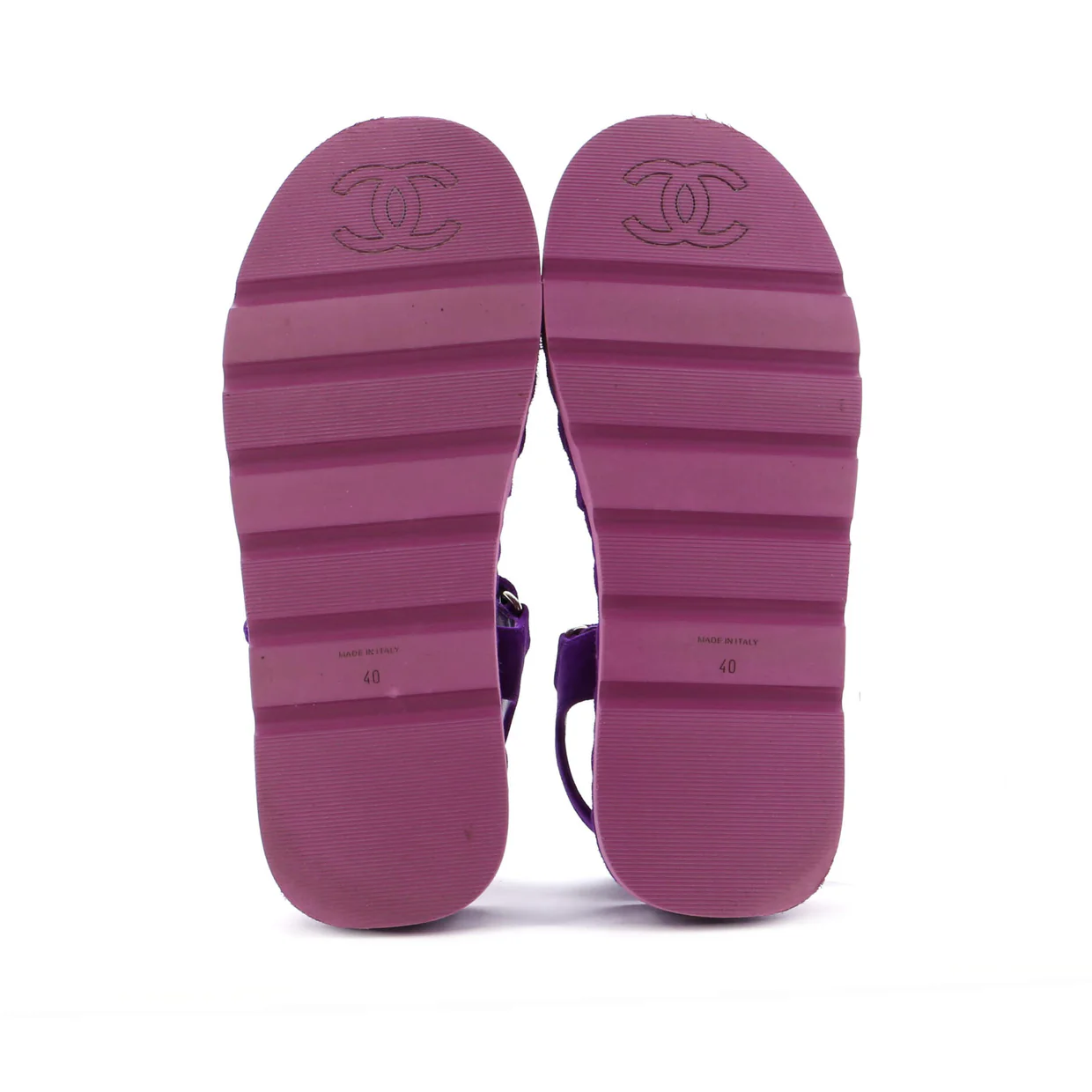 Women's Velcro Platform Sandals Quilted Suede - Deep Luxury