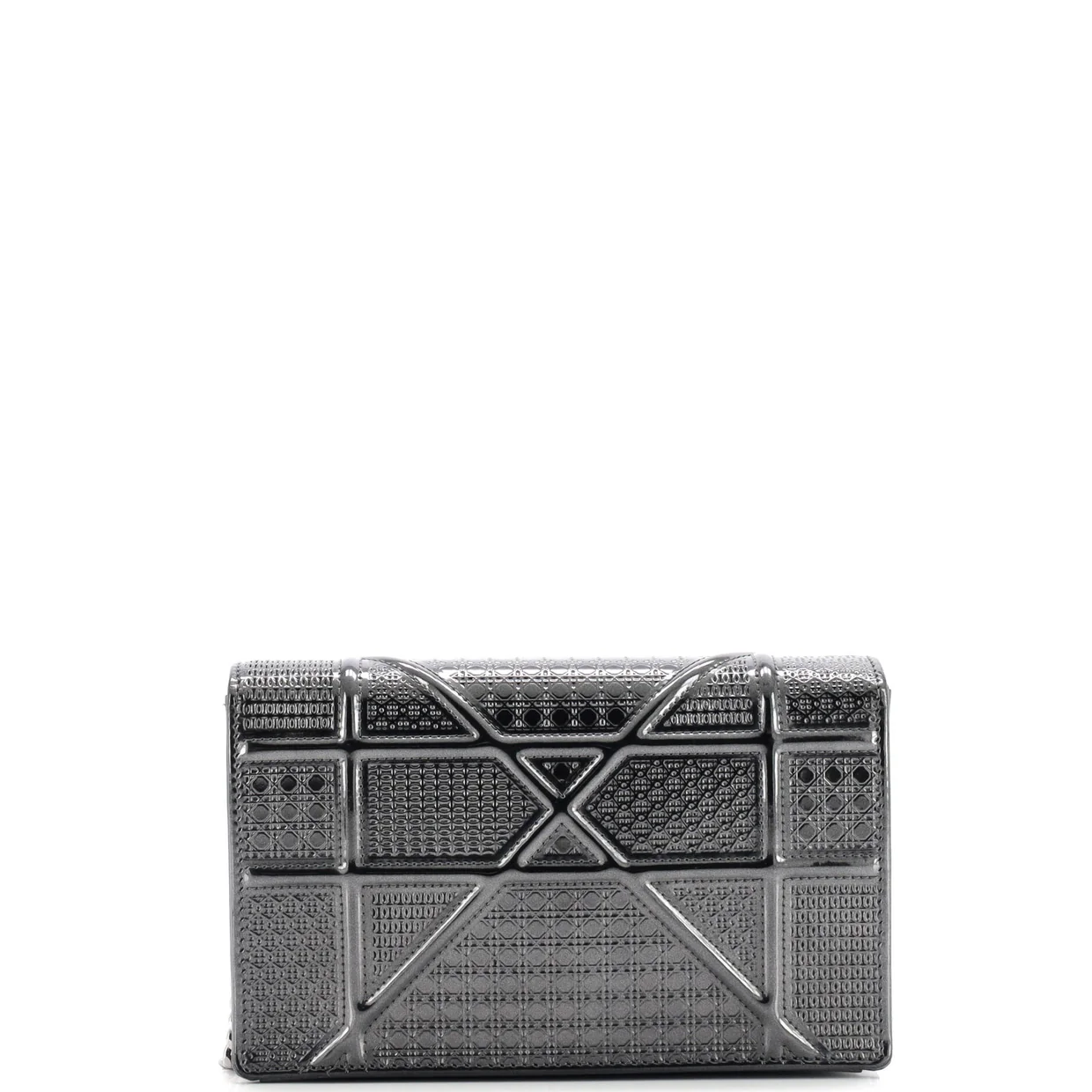 Diorama Wallet on Chain Cannage Embossed Calfskin - Deep Luxury