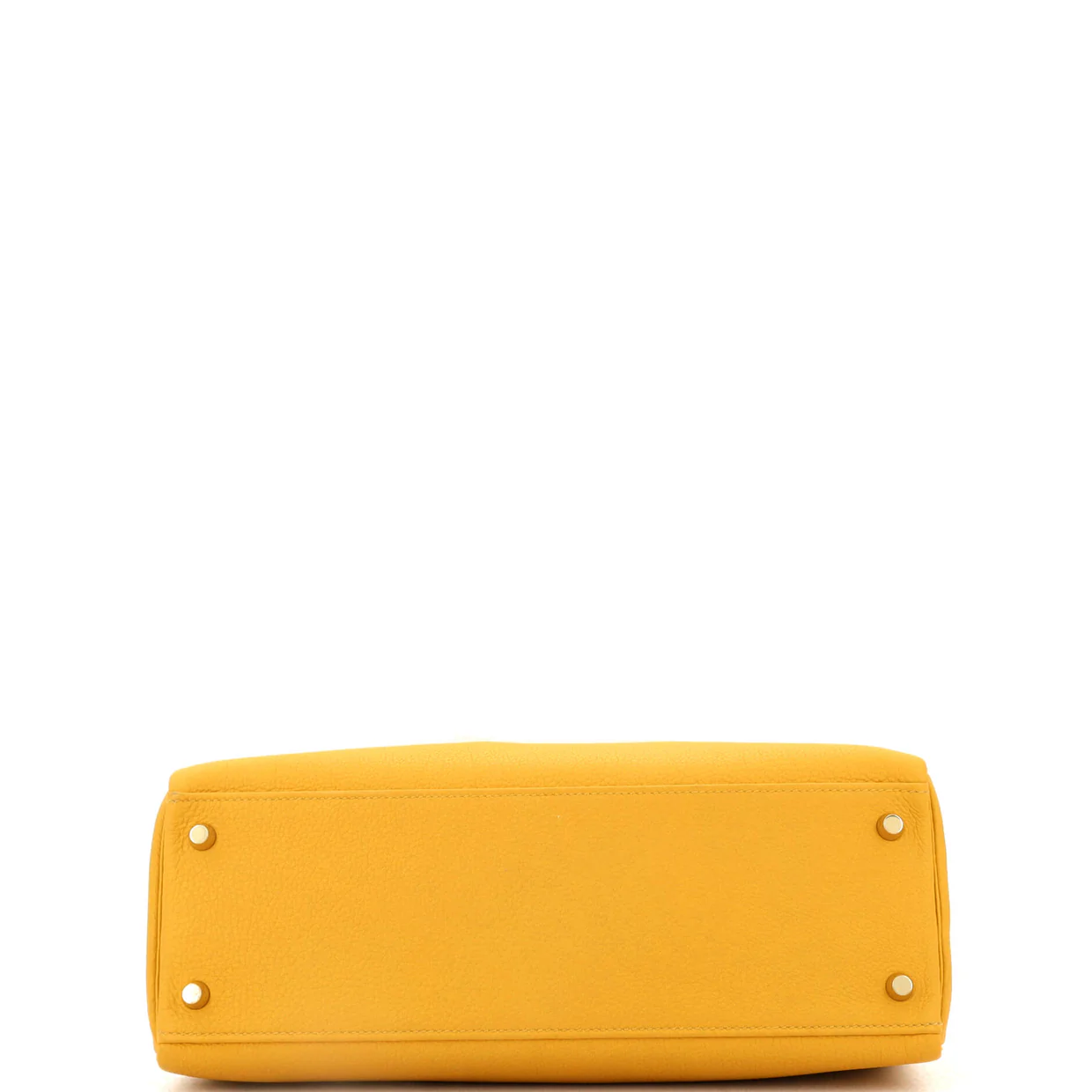Kelly Handbag Jaune Ambre Togo with Gold Hardware 32 - Deep Luxury