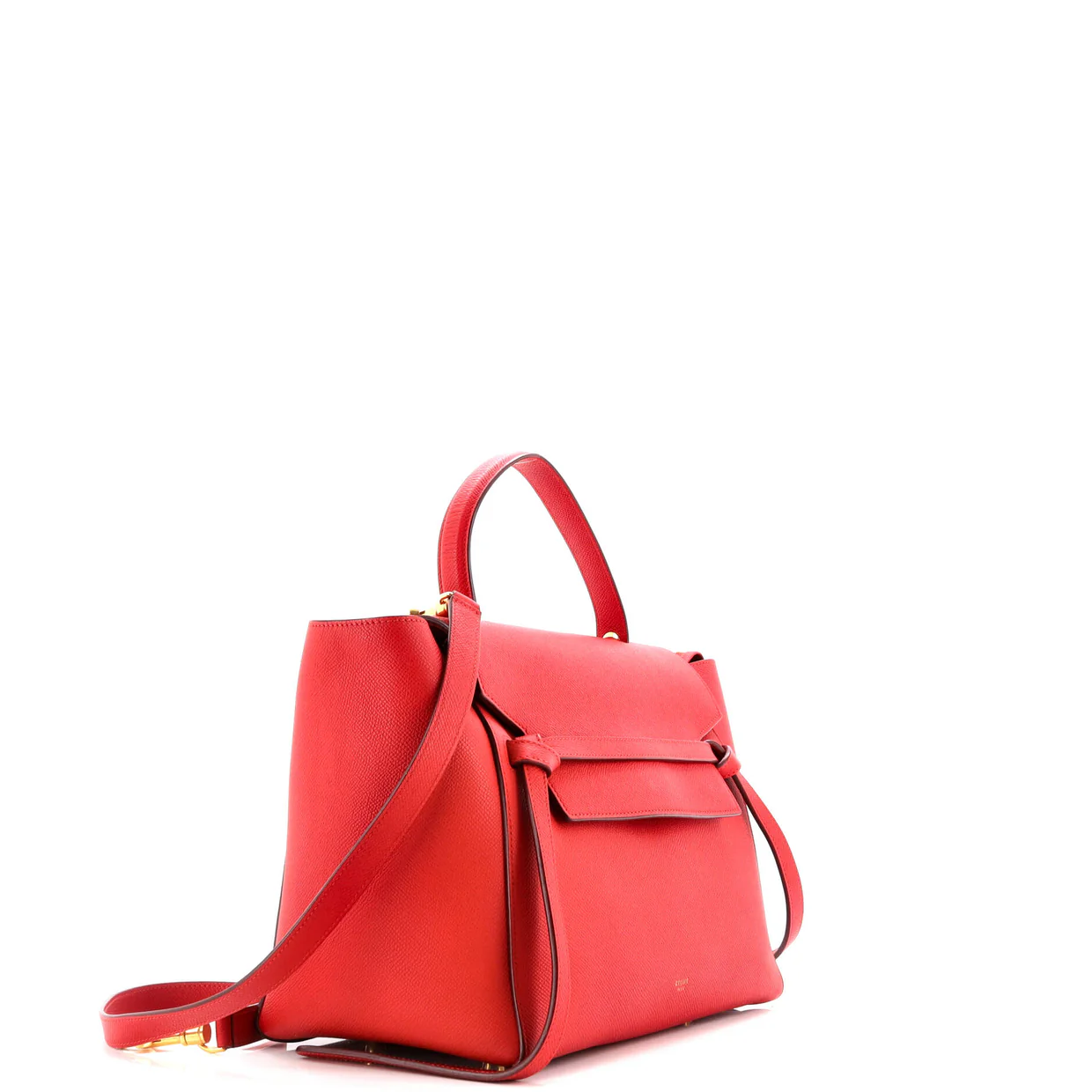 Belt Bag Textured Leather Mini - Deep Luxury