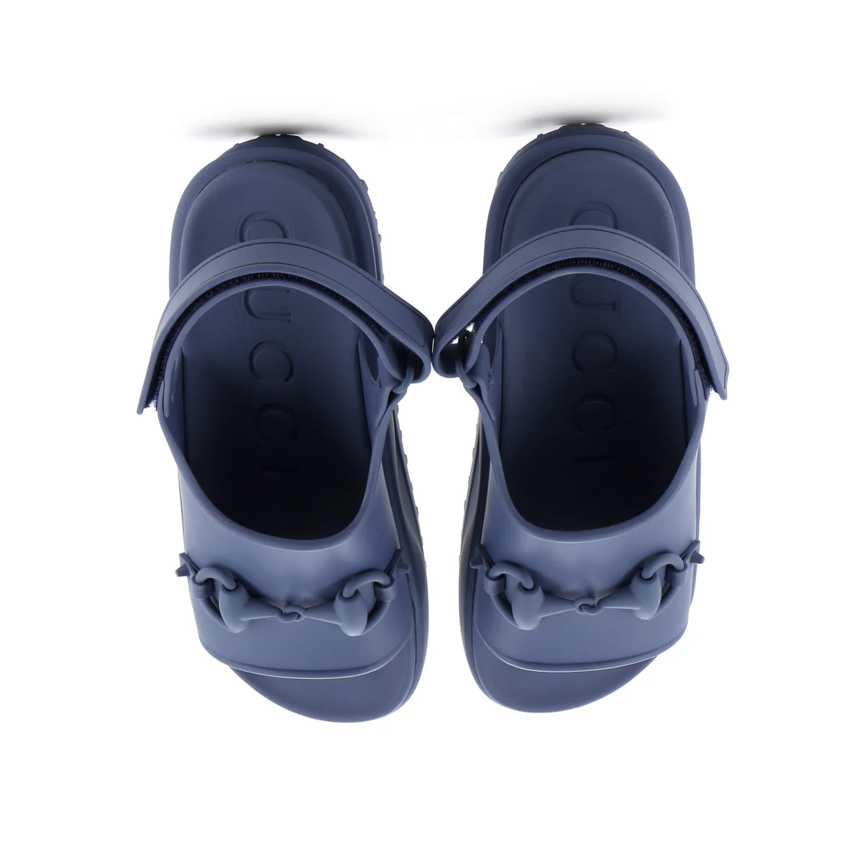 Women's Horsebit Touch Velcro Sandals Rubber - Deep Luxury