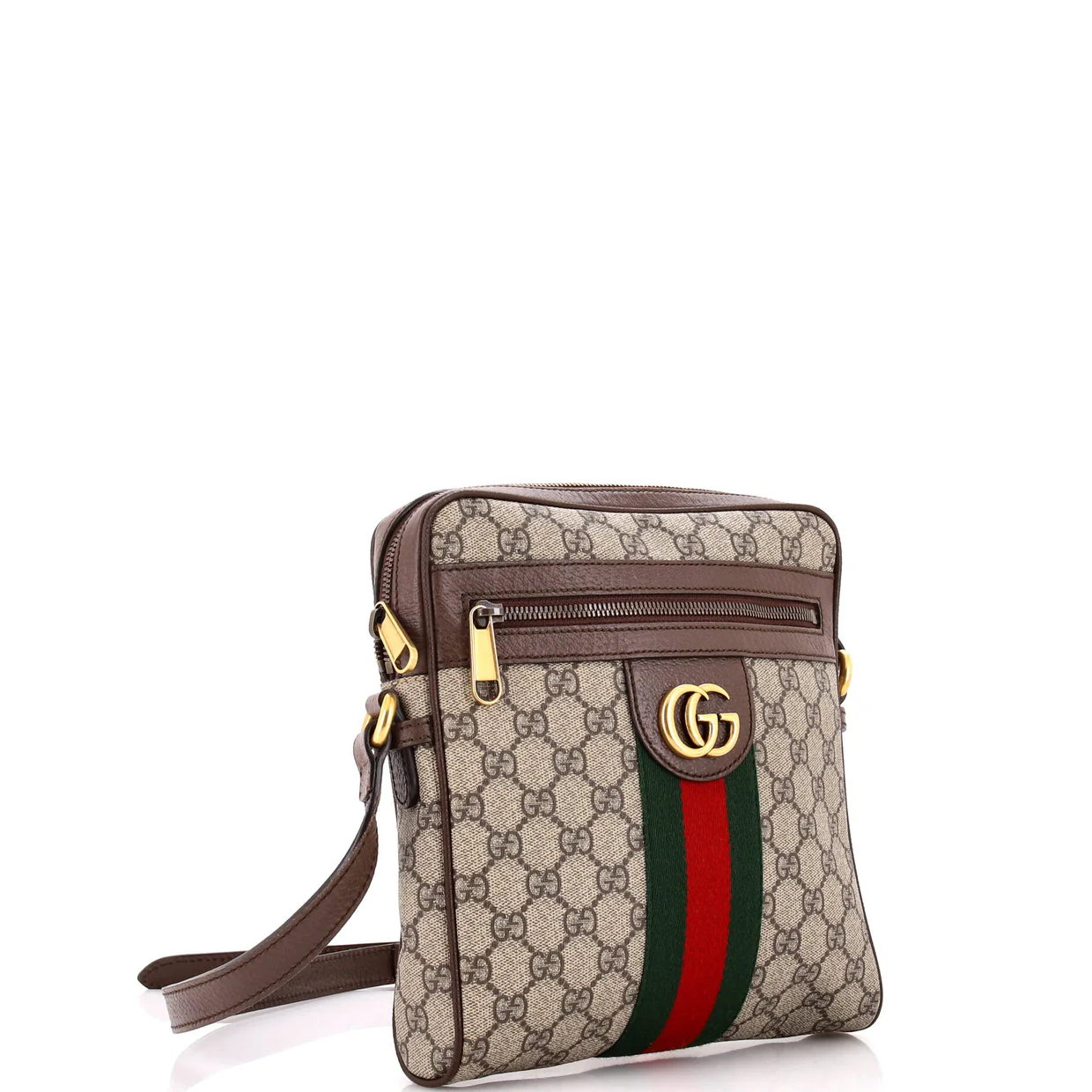 Ophidia Messenger Bag GG Coated Canvas Small - Deep Luxury