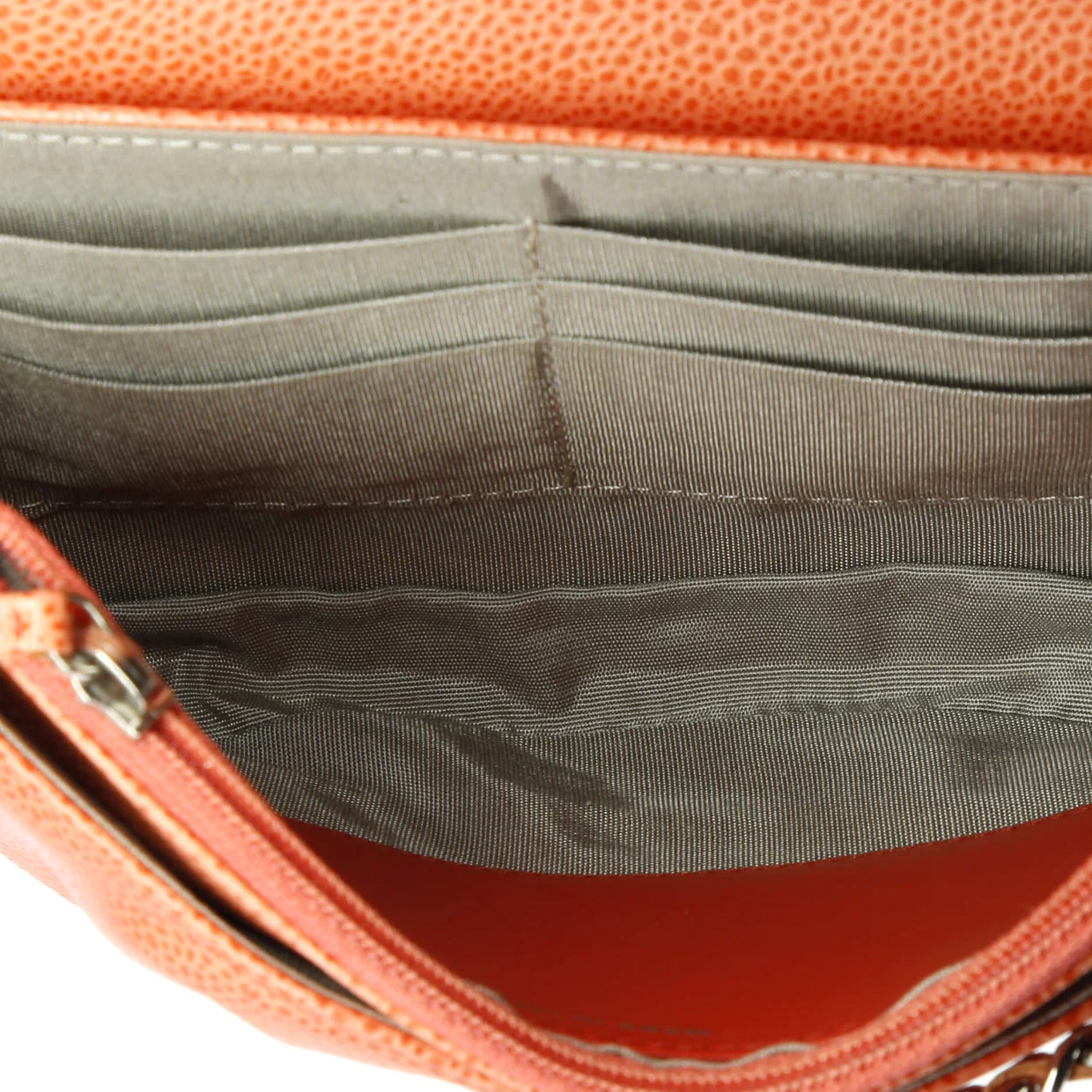 Half Moon Wallet on Chain Caviar - Deep Luxury