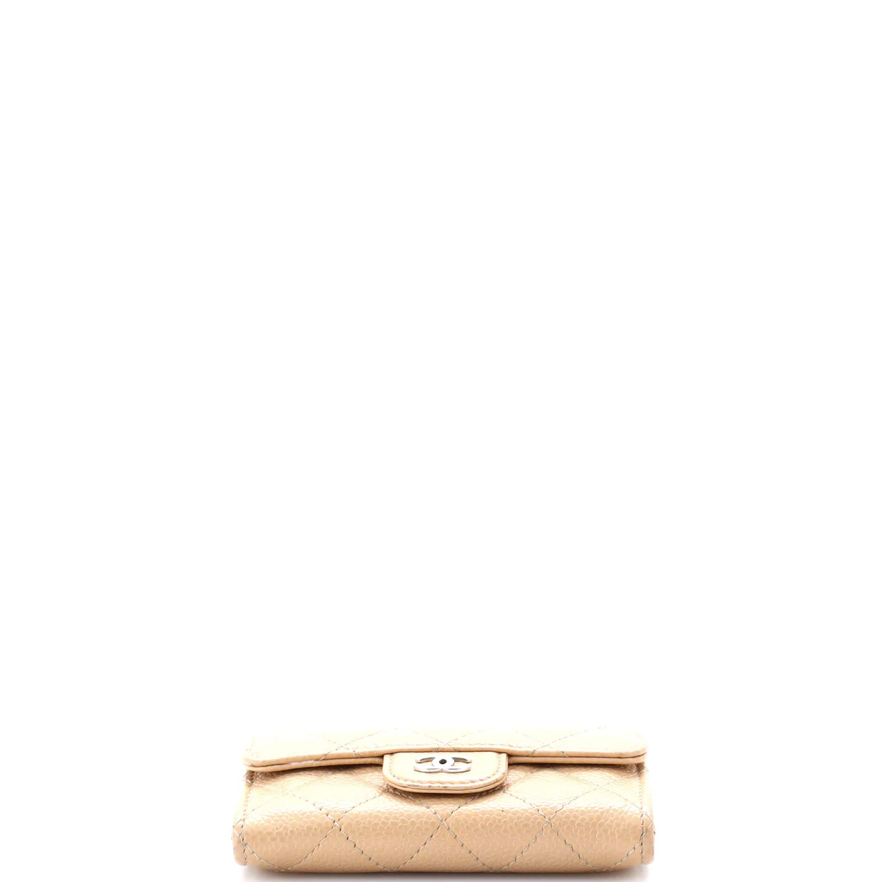 Classic Flap Card Holder Quilted Caviar - Deep Luxury