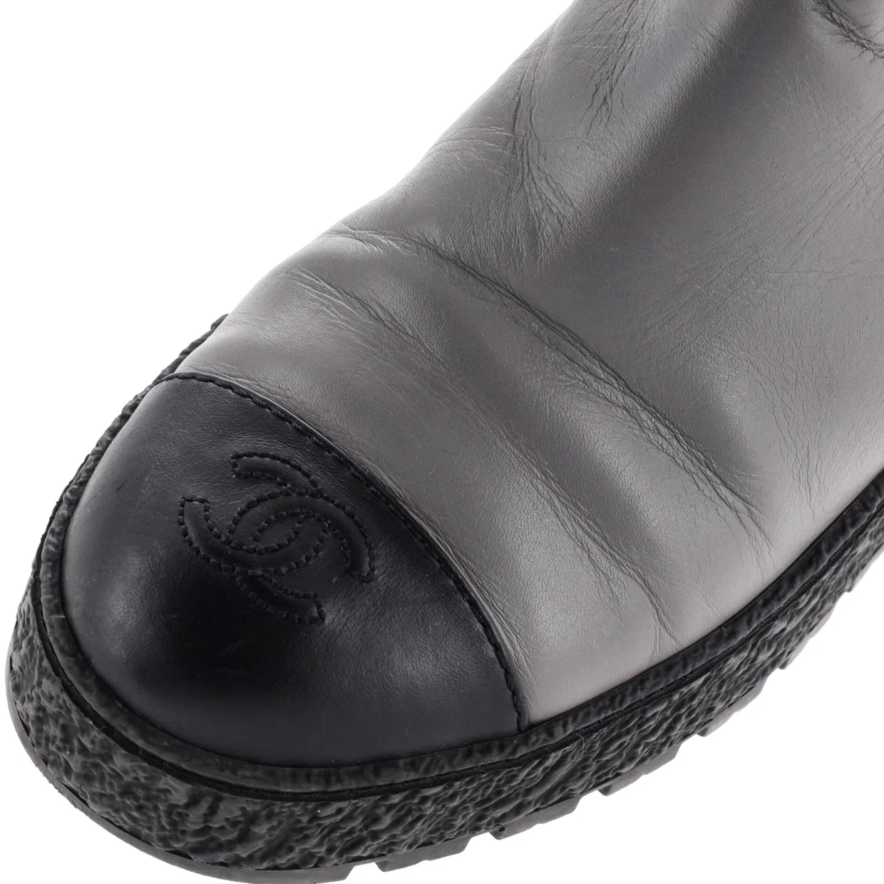 Women's CC Turnlock Cap Toe Chelsea Boots Leather - Deep Luxury