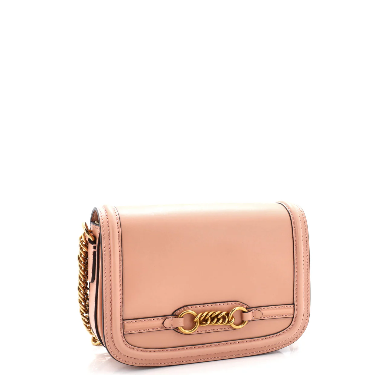 Link Flap Bag Leather Small - Deep Luxury