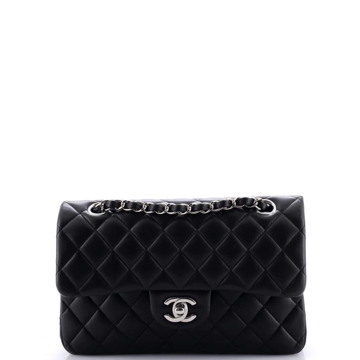 Classic Double Flap Bag Quilted Lambskin Small - Deep Luxury