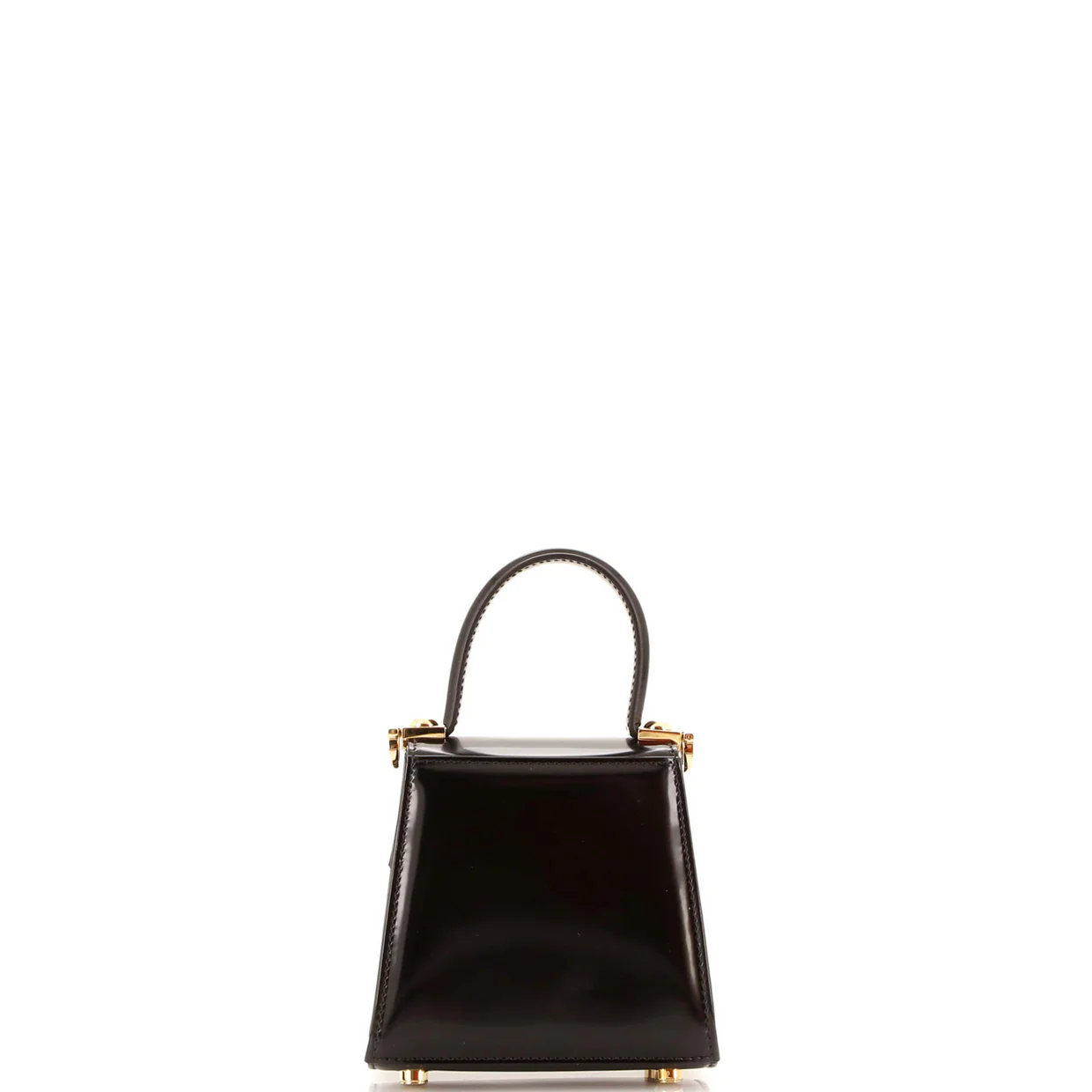 Iconic Top Handle Bag Leather XS - Deep Luxury