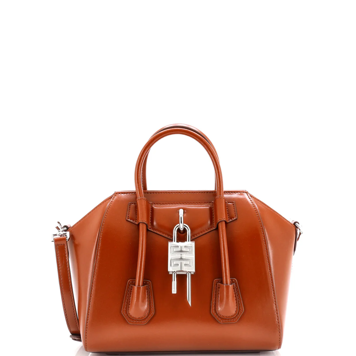 Antigona Lock Bag Leather Mini - Deep Luxury
