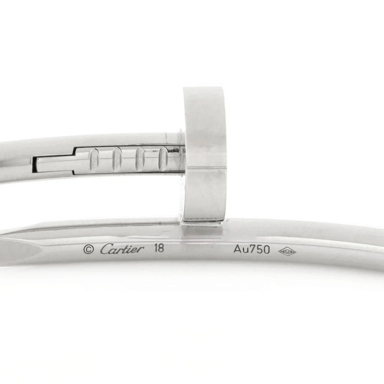 Juste un Clou Bracelet 18K White Gold Classic - Deep Luxury
