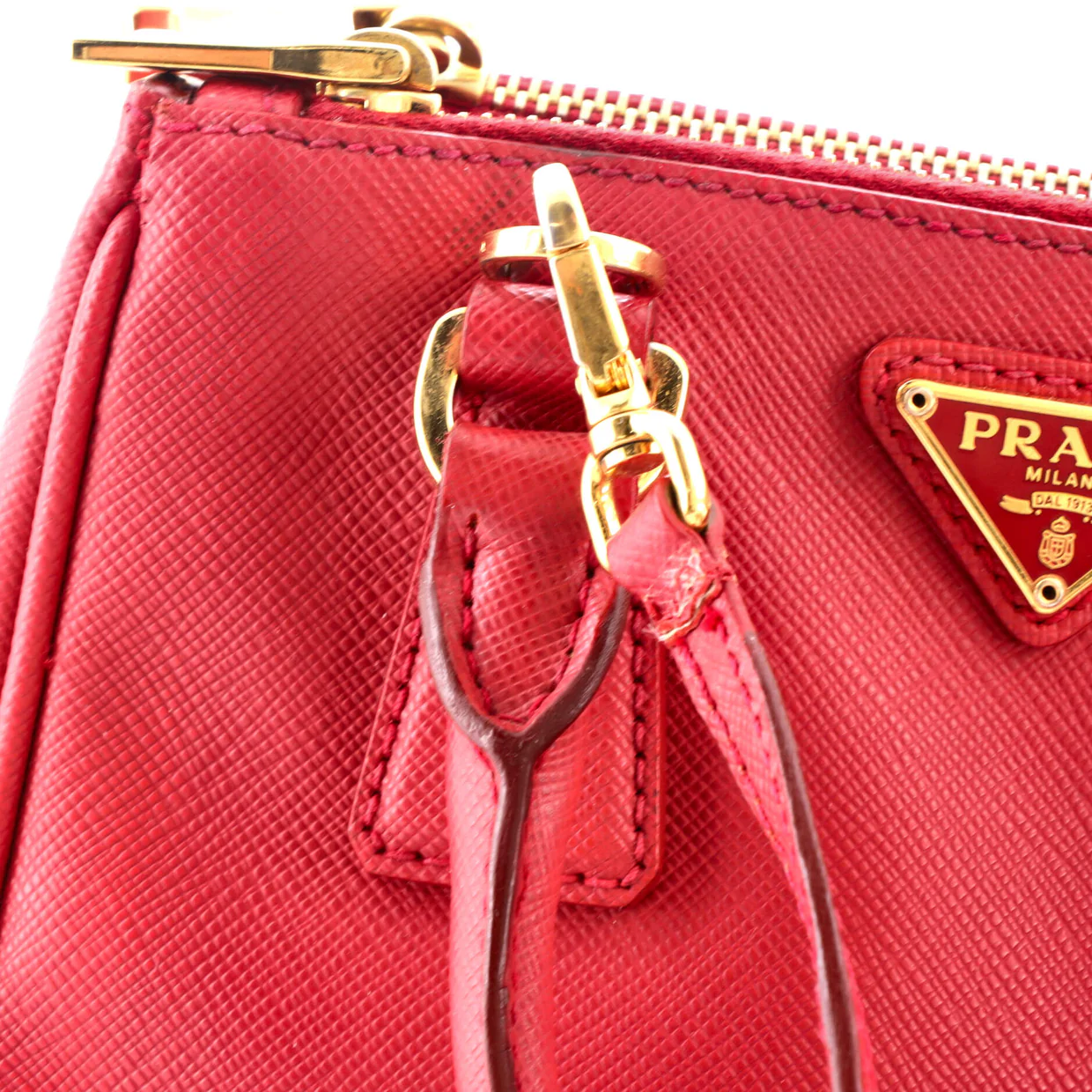 Galleria Double Zip Tote Saffiano Leather Mini - Deep Luxury