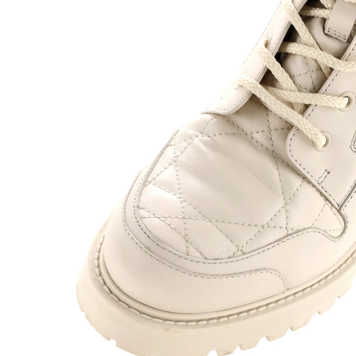 Women's D-Unit Combat Boots Cannage Quilt Leather - Deep Luxury