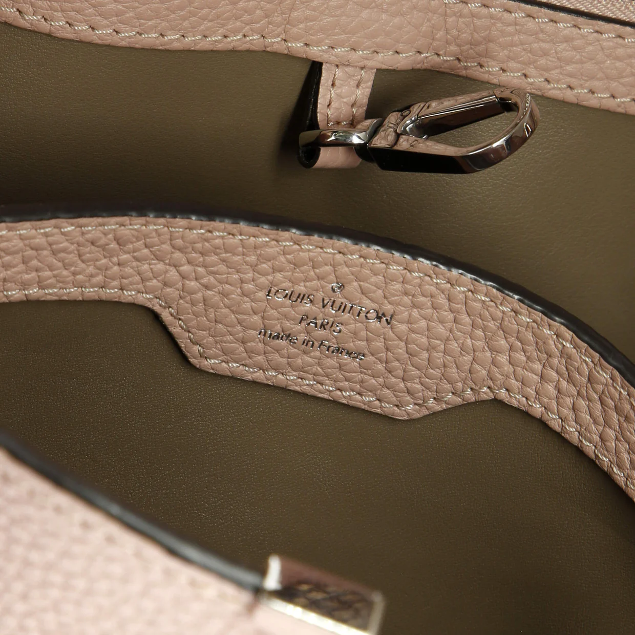 Capucines Bag Leather with Python PM - Deep Luxury