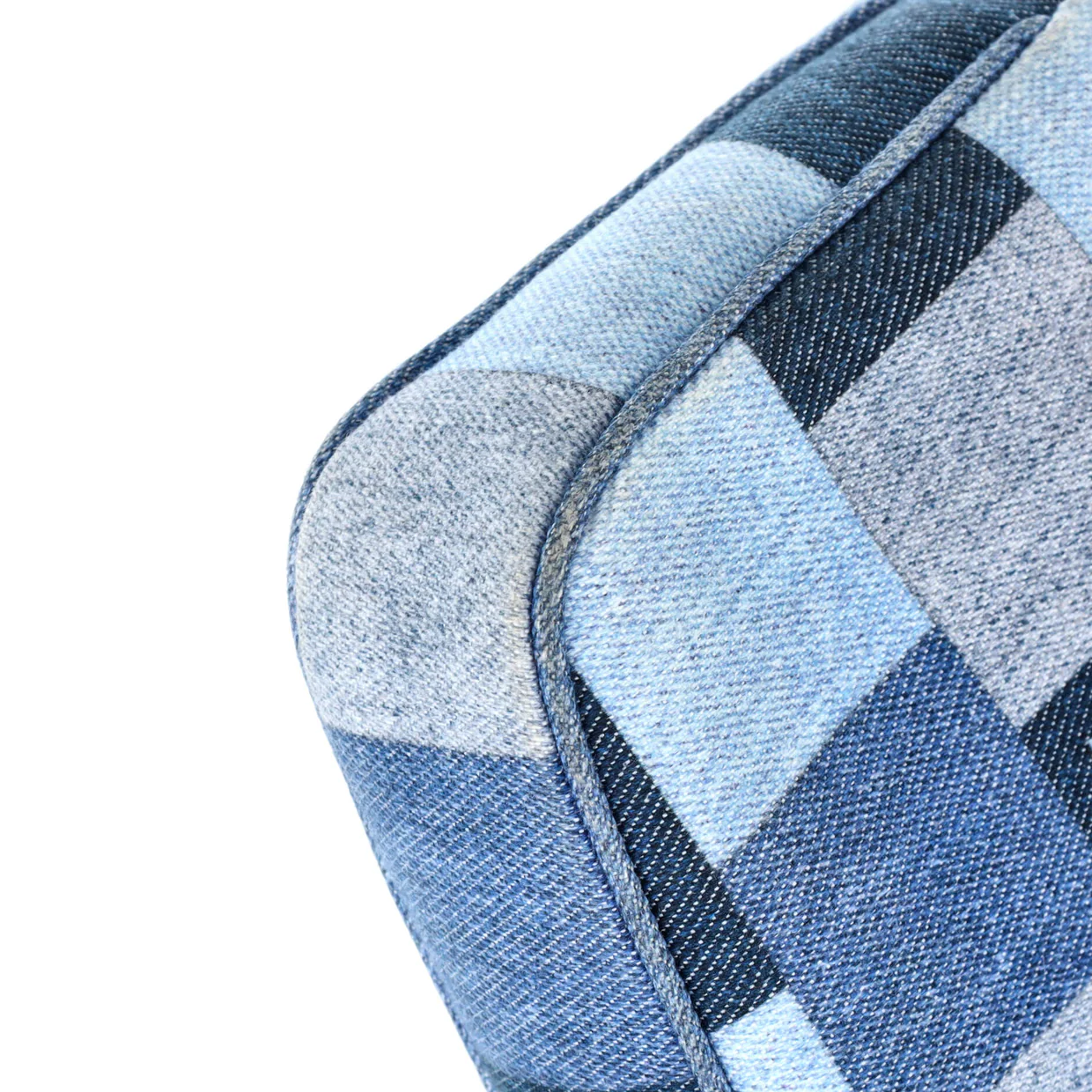 Multi Pochette Accessoires Damier and Monogram Patchwork Denim - Deep Luxury