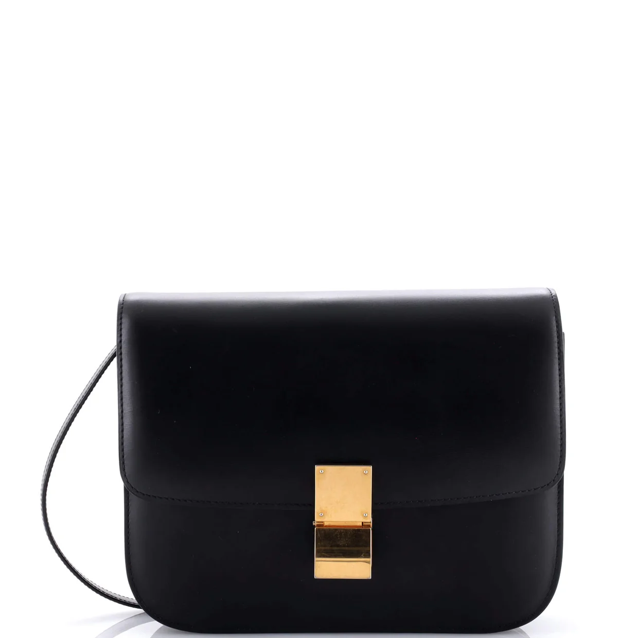 Classic Box Bag Smooth Leather Medium - Deep Luxury
