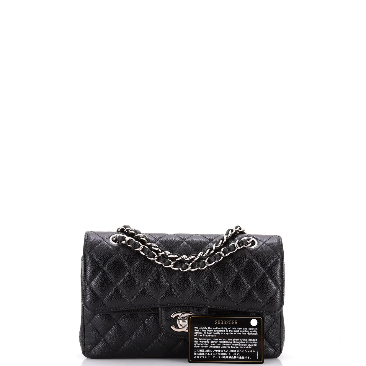 Classic Double Flap Bag Quilted Caviar Small - Deep Luxury