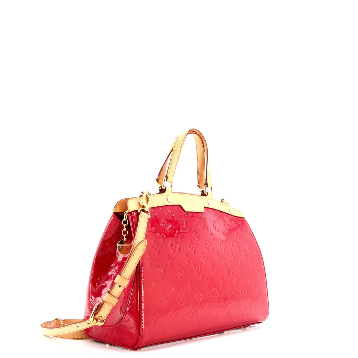 Brea Handbag Monogram Vernis MM - Deep Luxury