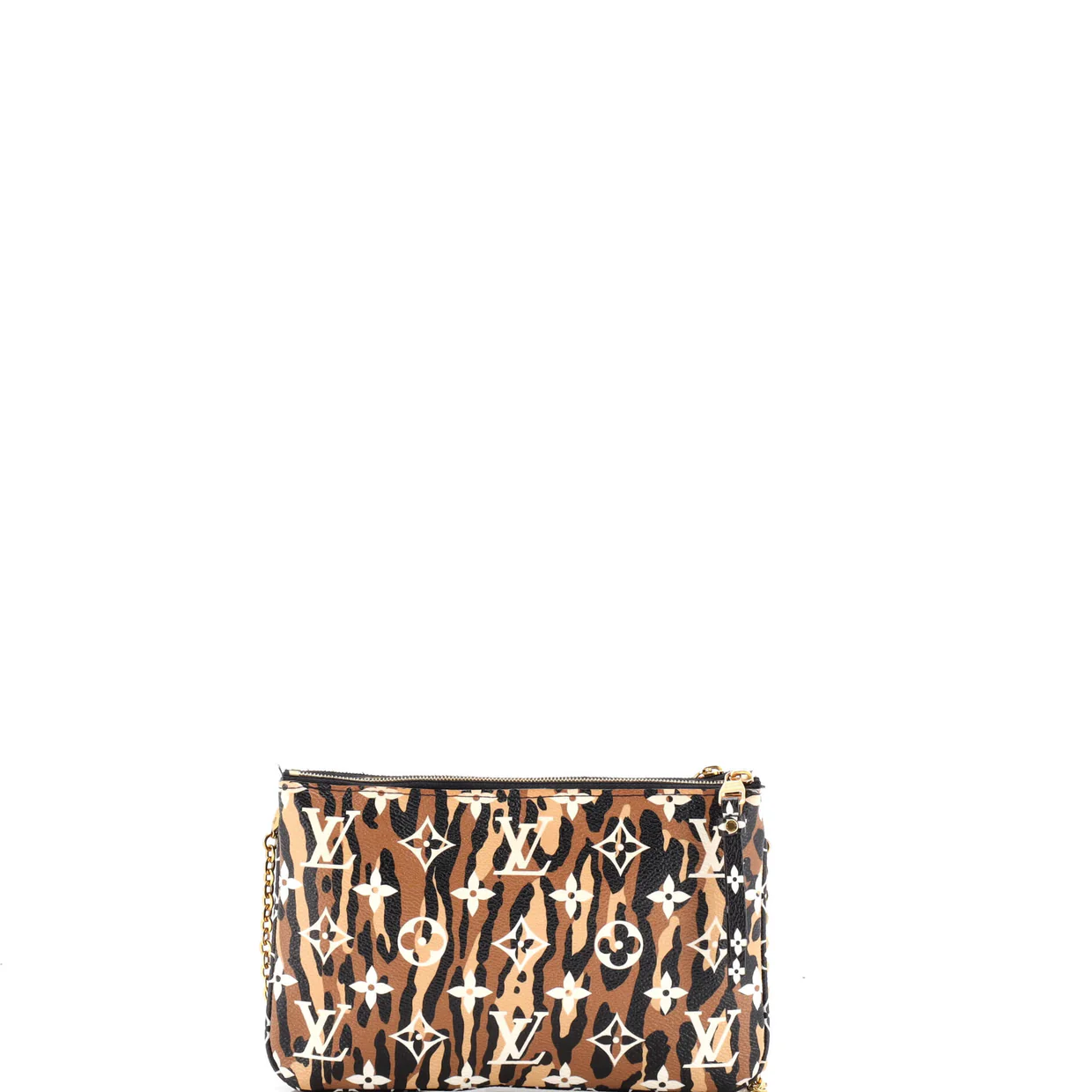 Double Zip Pochette Limited Edition Jungle Monogram Giant - Deep Luxury