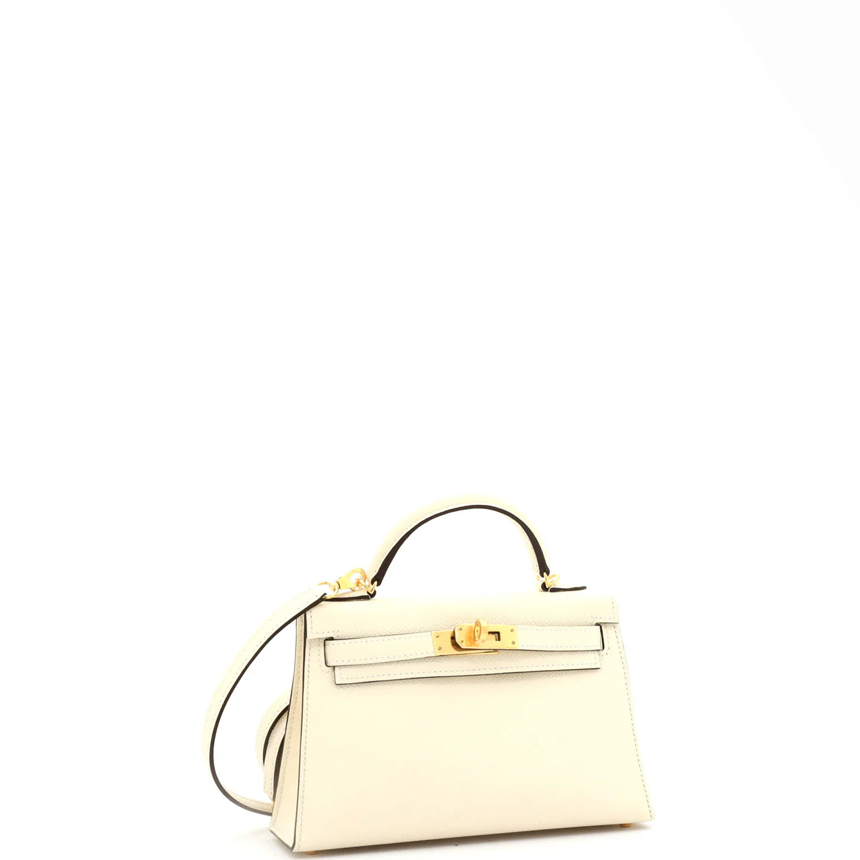 Kelly Mini II Bag Light Epsom with Gold Hardware 20 - Deep Luxury