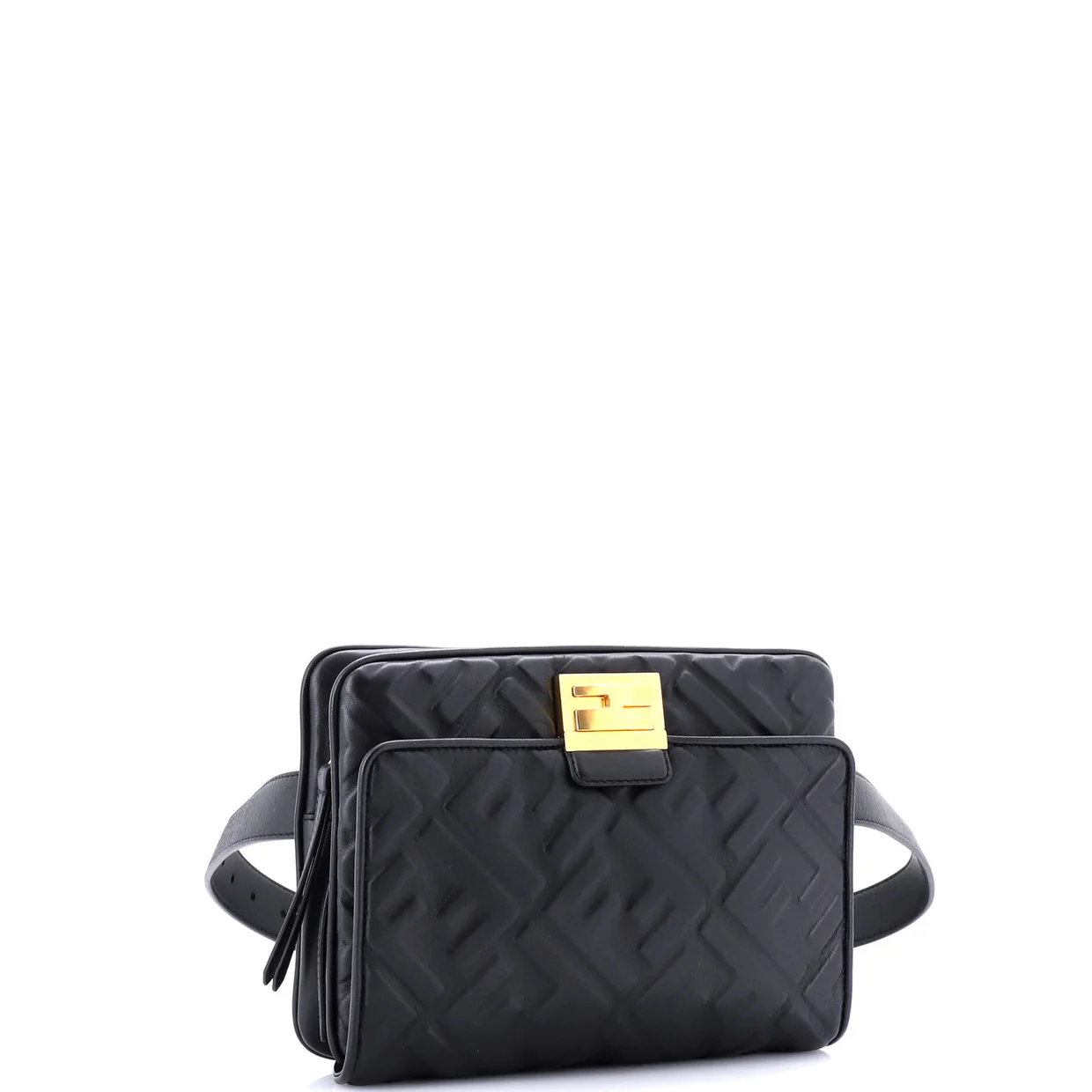 Upside Down Bag Zucca Embossed Leather - Deep Luxury