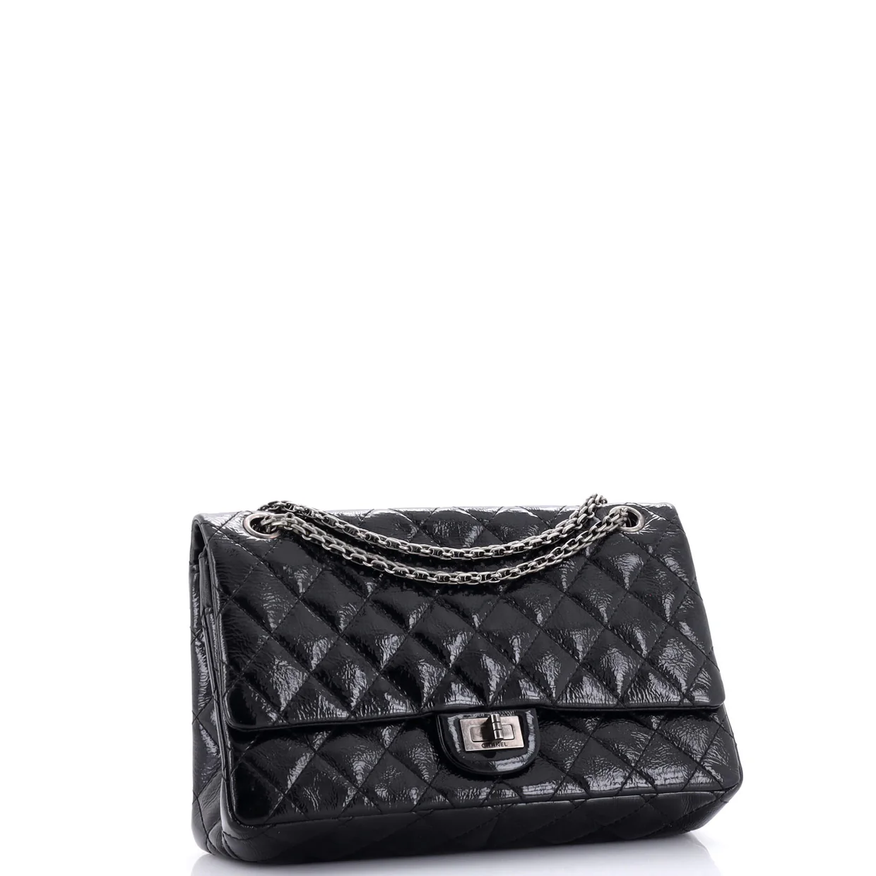 Reissue 2.55 Flap Bag Quilted Crinkled Patent 226 - Deep Luxury